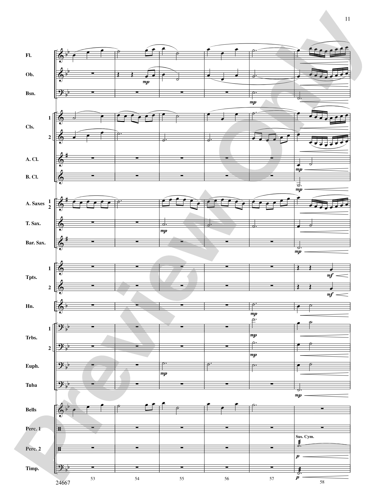 Bellefonte Overture: Concert Band Conductor Score & Parts