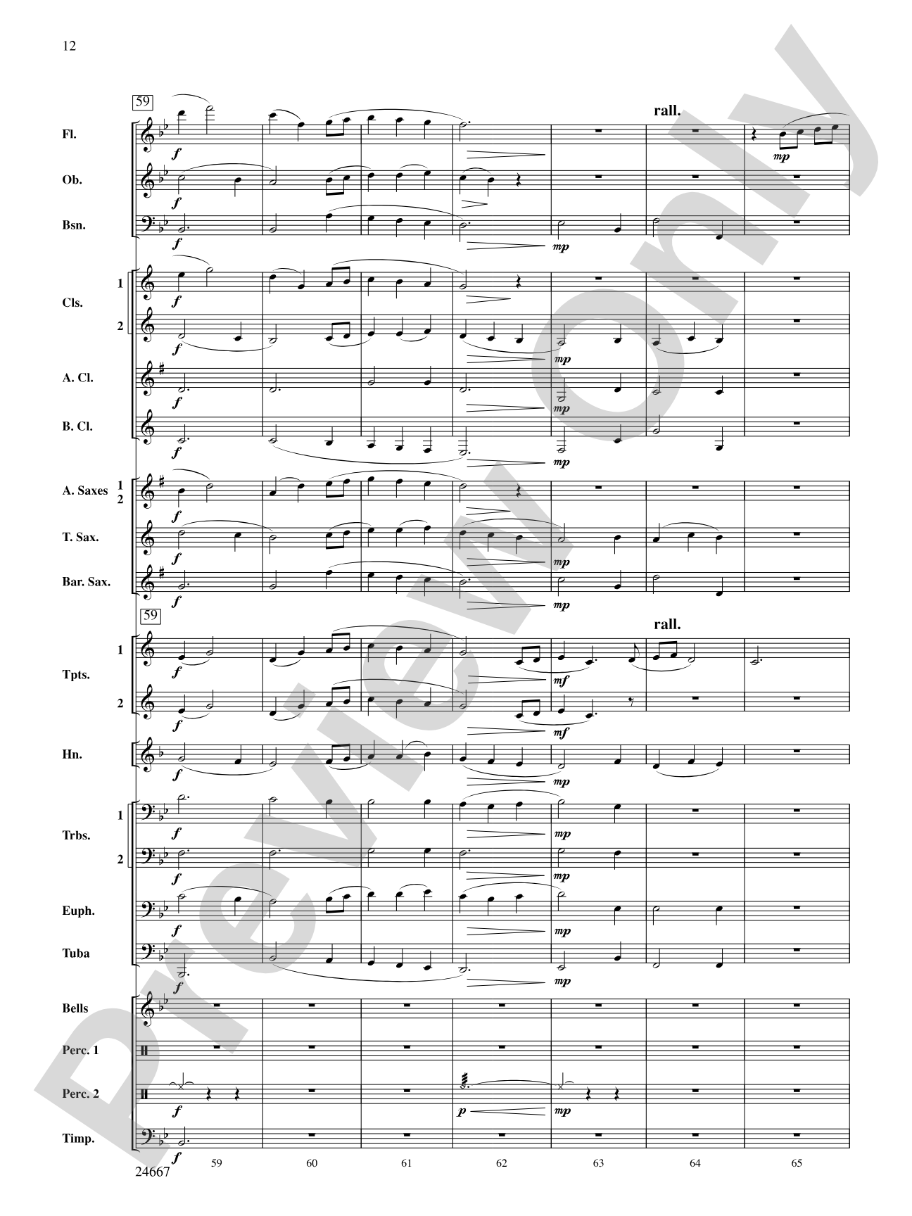 Bellefonte Overture: Concert Band Conductor Score & Parts