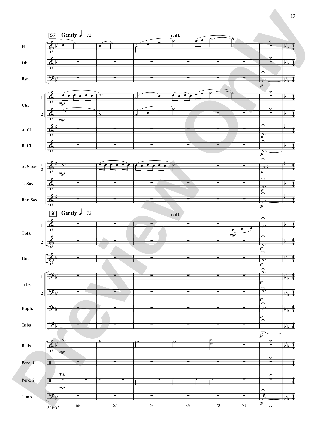 Bellefonte Overture: Concert Band Conductor Score & Parts