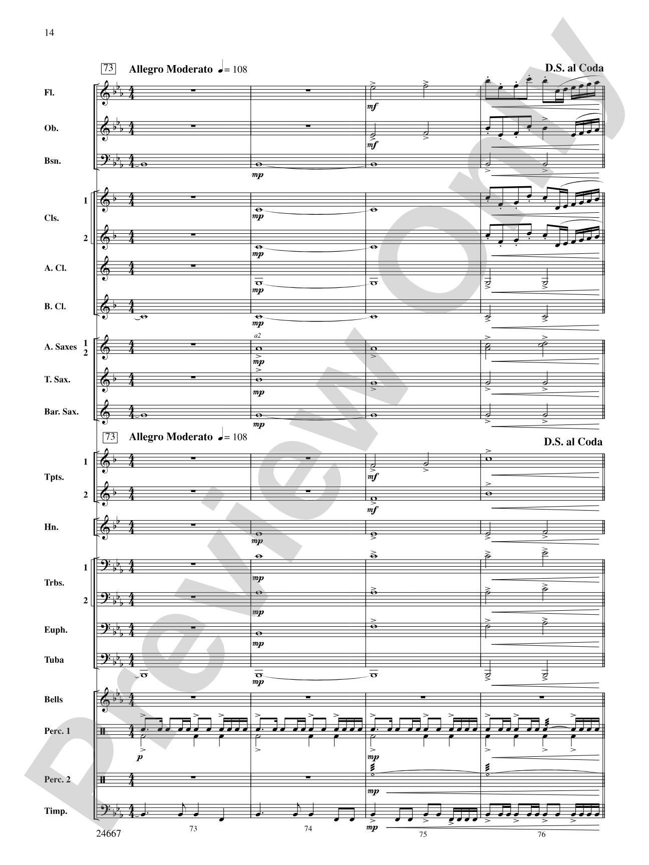 Bellefonte Overture: Concert Band Conductor Score & Parts