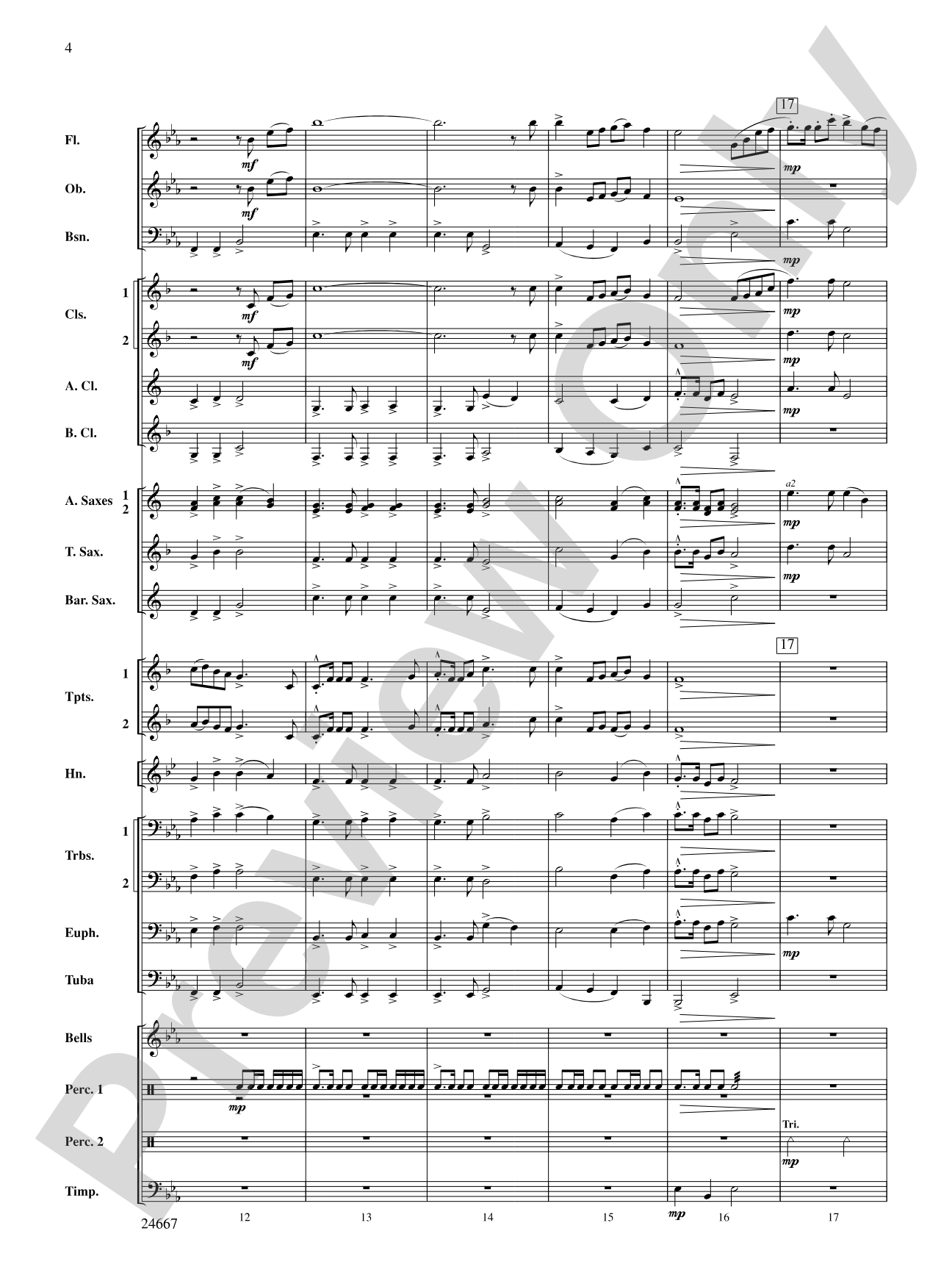 Bellefonte Overture: Concert Band Conductor Score & Parts