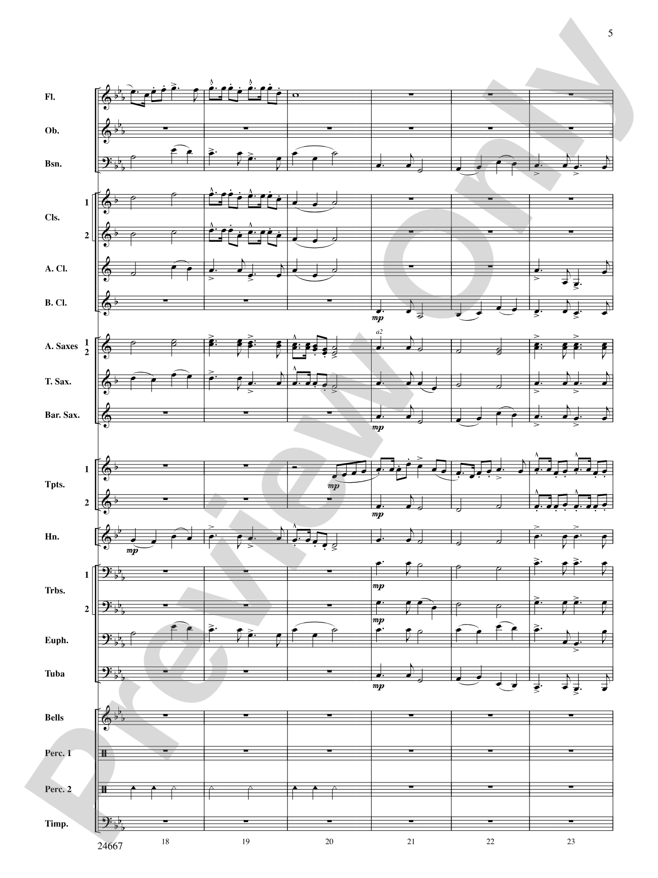 Bellefonte Overture: Concert Band Conductor Score & Parts