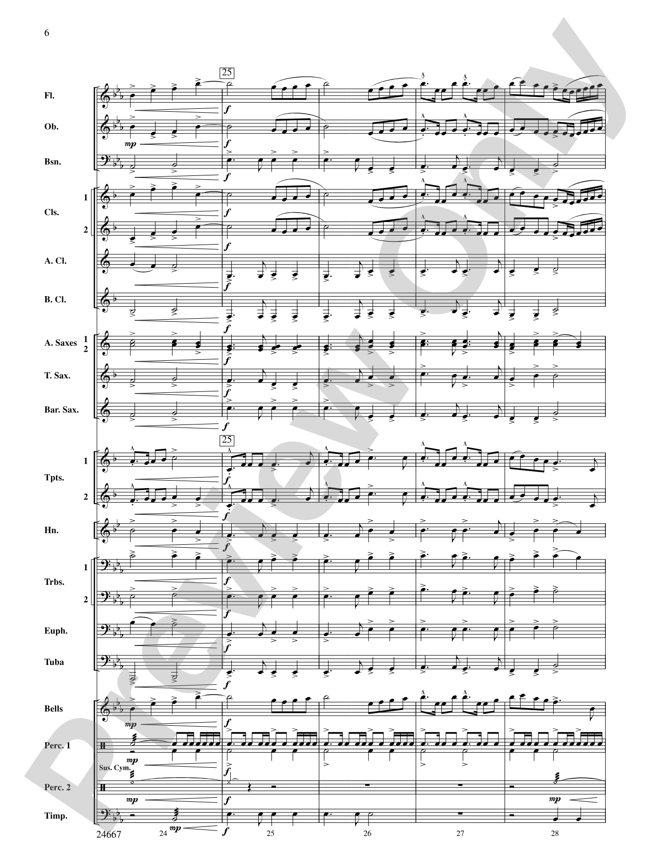 Bellefonte Overture: Concert Band Conductor Score & Parts