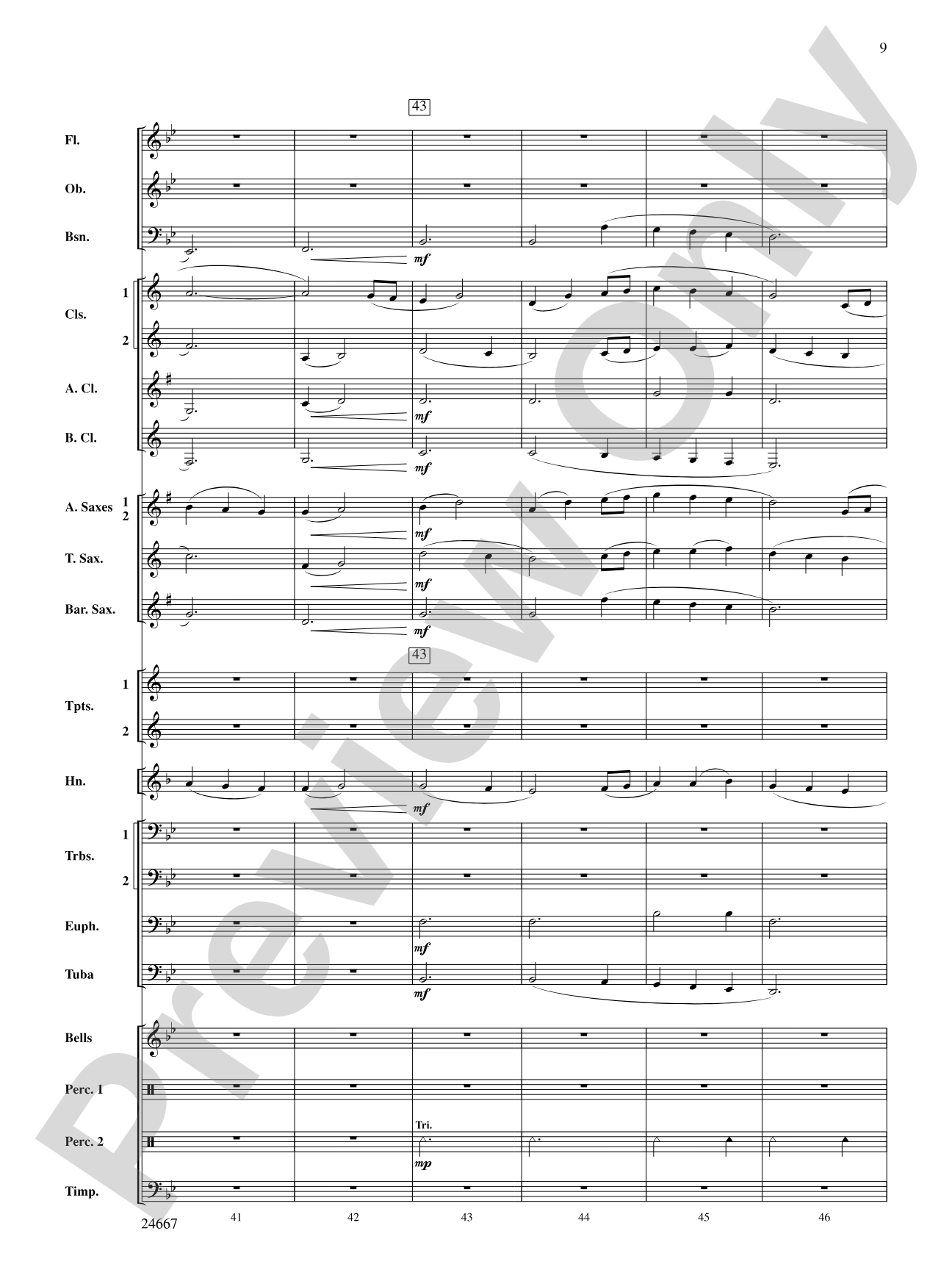 Bellefonte Overture: Concert Band Conductor Score & Parts