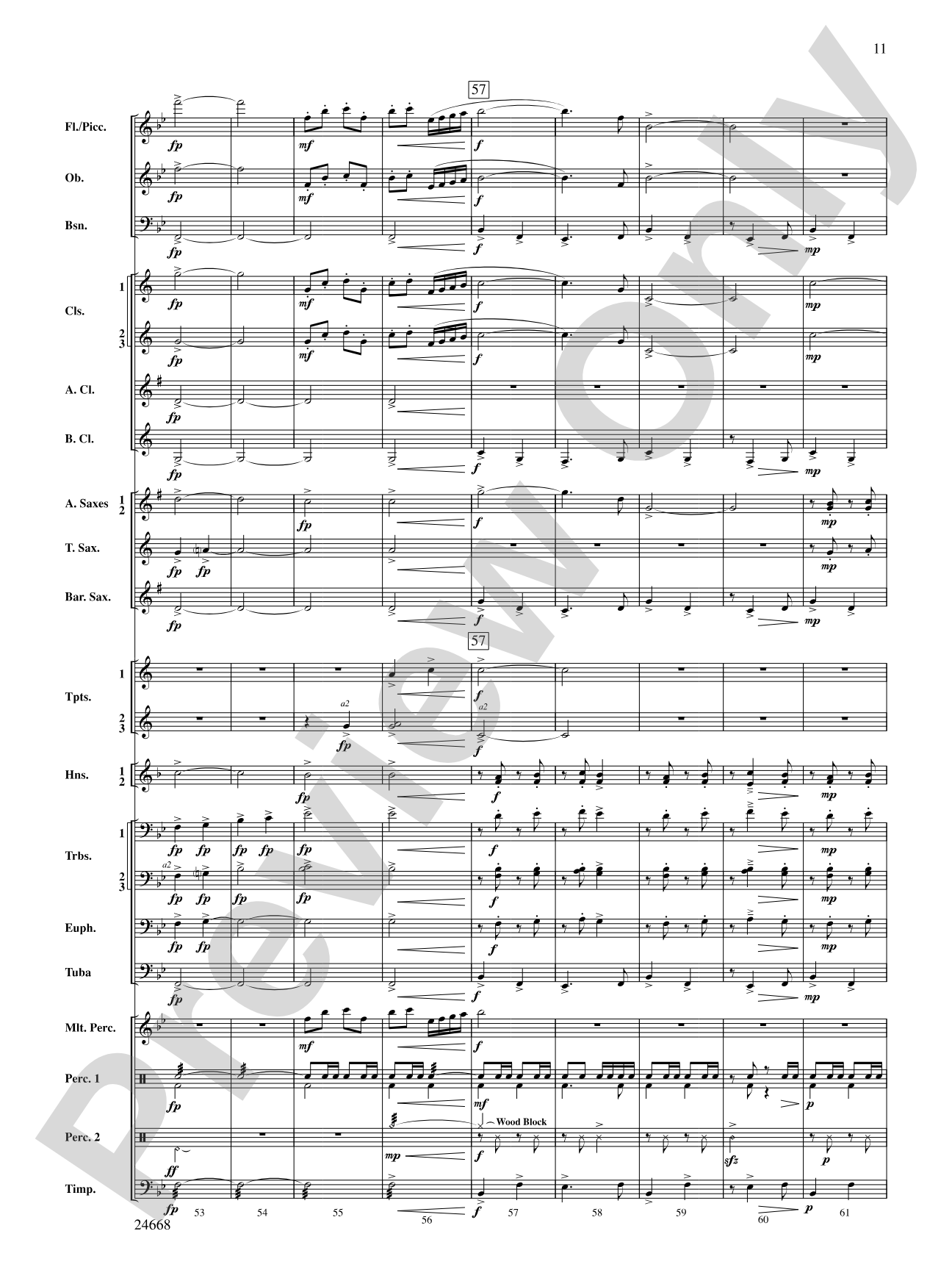 A Prairie Portrait: Concert Band Conductor Score & Parts