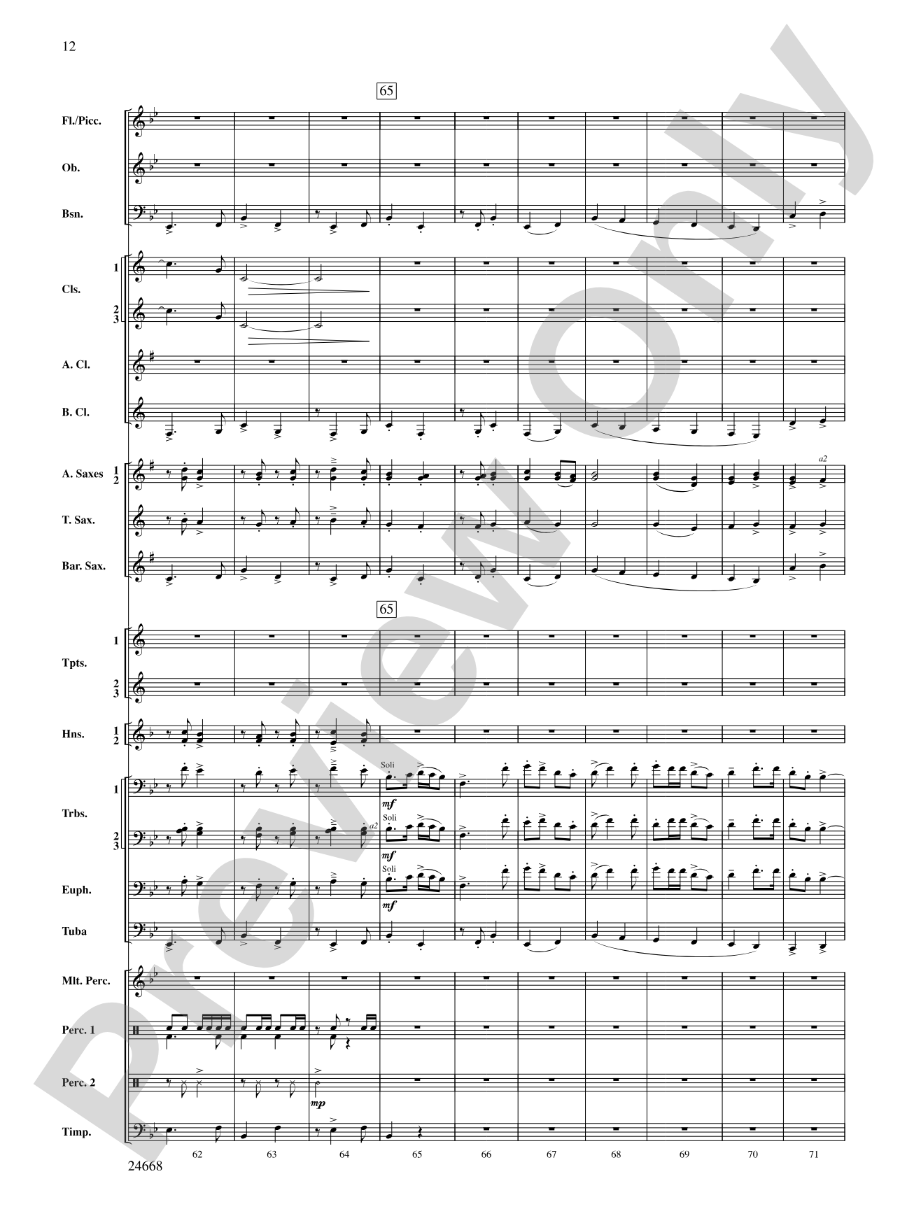 A Prairie Portrait: Concert Band Conductor Score & Parts