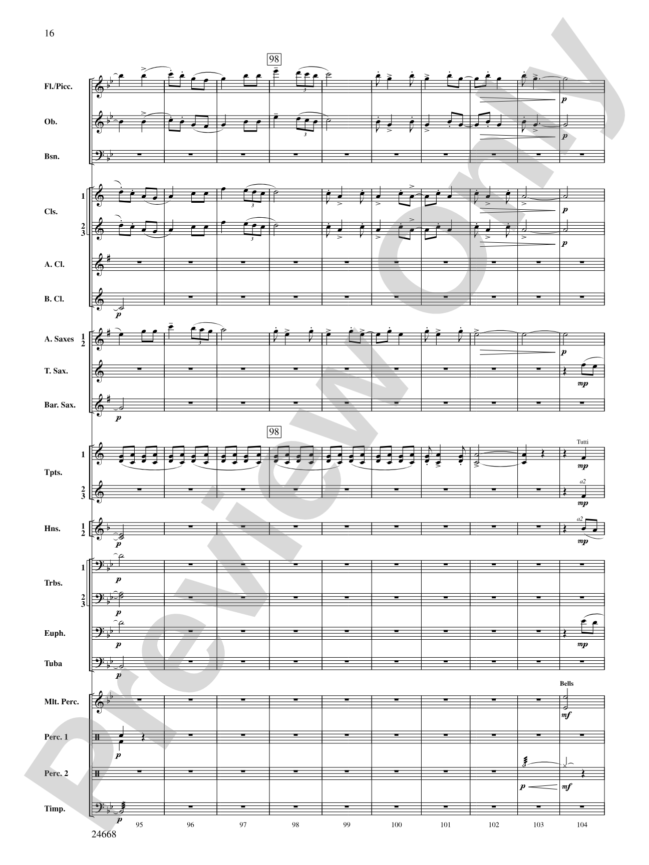 A Prairie Portrait: Concert Band Conductor Score & Parts