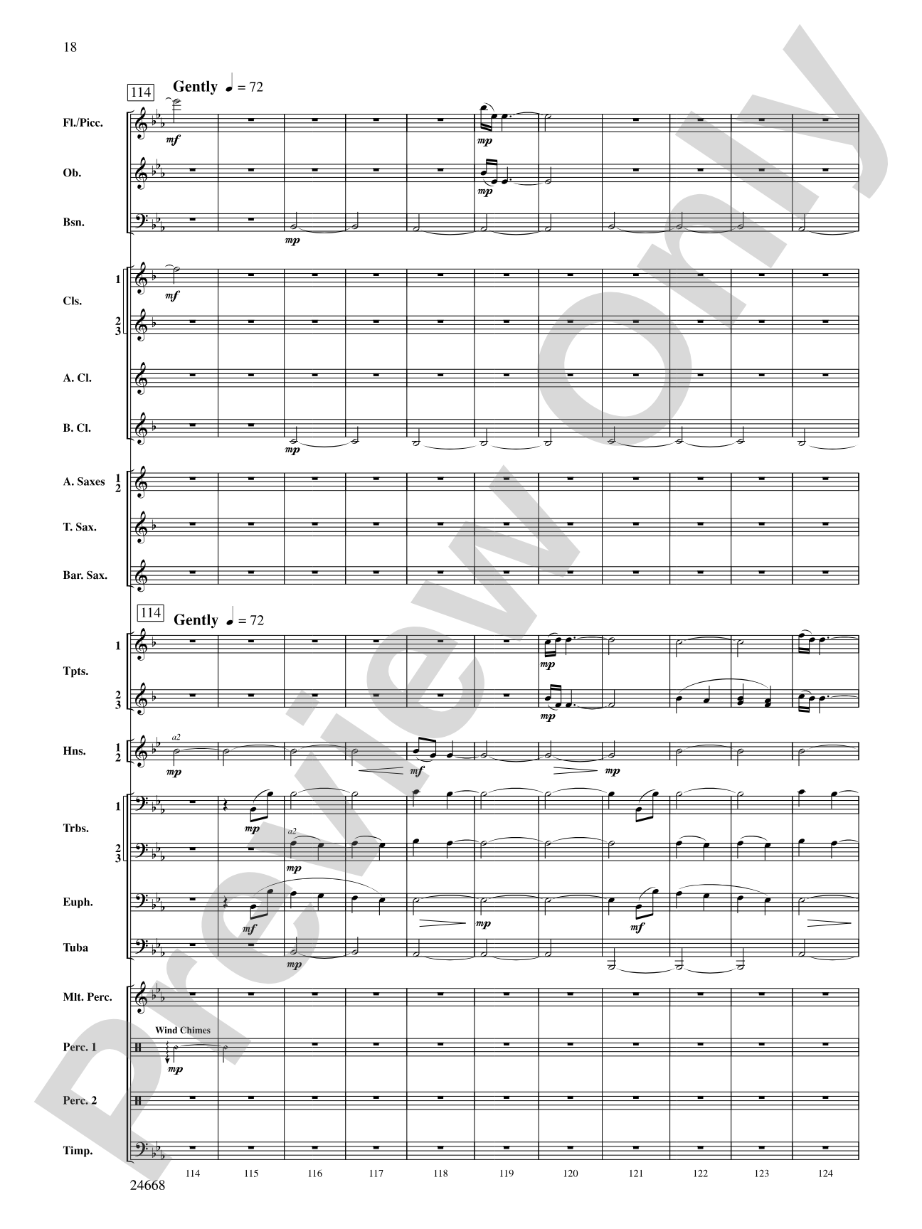A Prairie Portrait: Concert Band Conductor Score & Parts