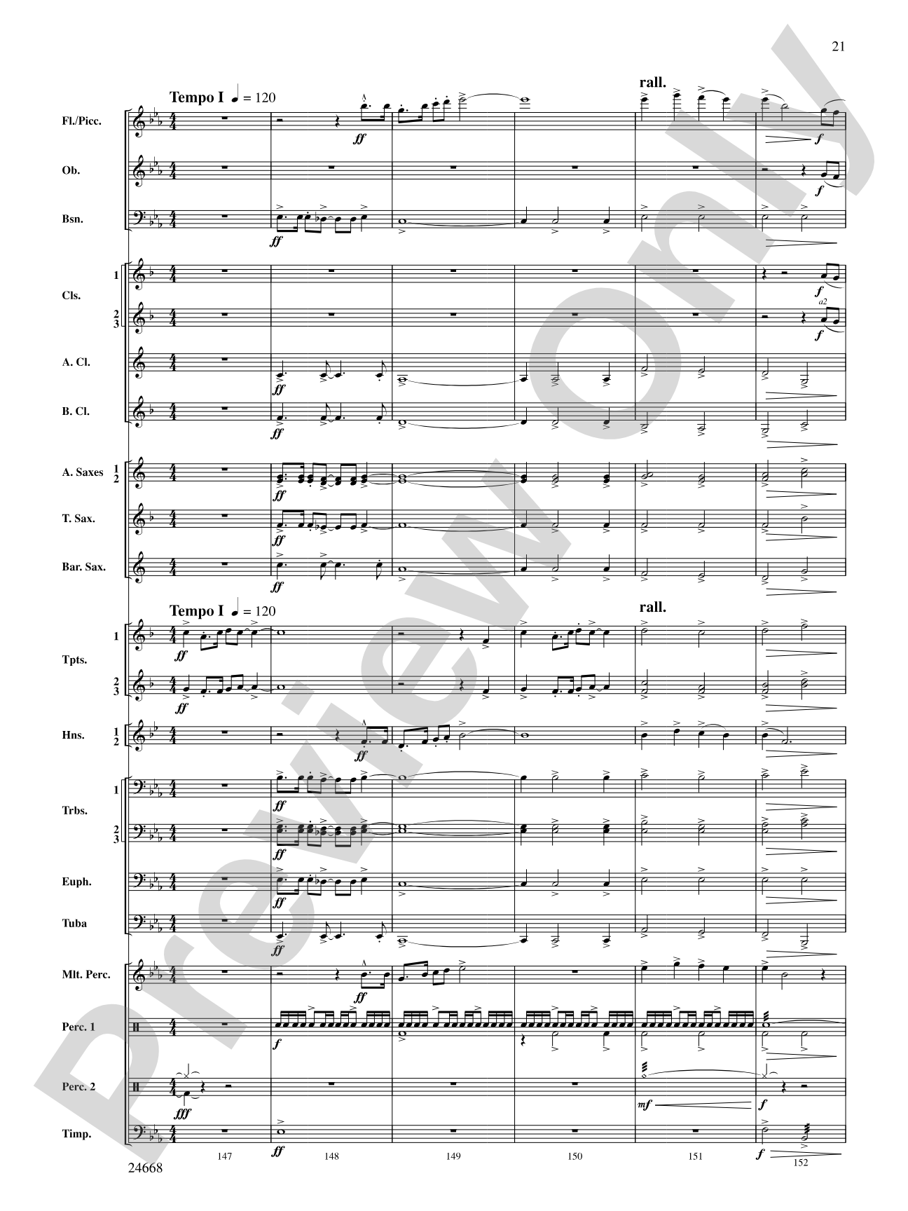A Prairie Portrait: Concert Band Conductor Score & Parts