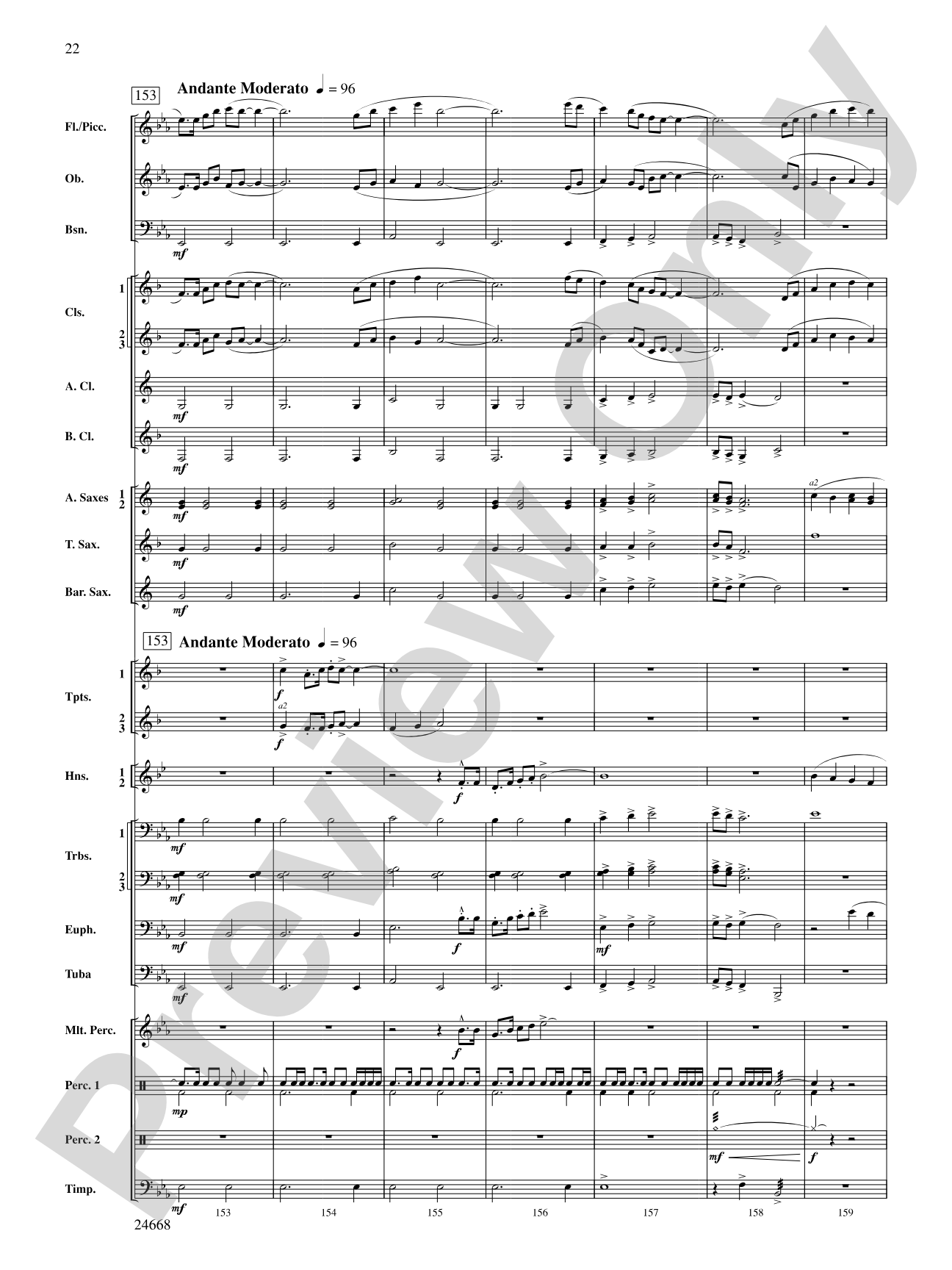 A Prairie Portrait: Concert Band Conductor Score & Parts