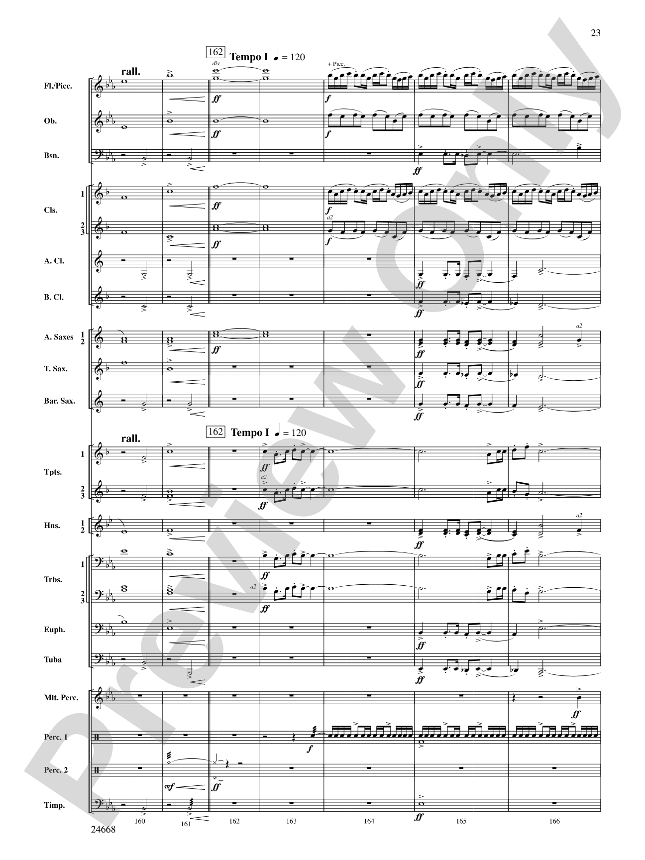 A Prairie Portrait: Concert Band Conductor Score & Parts