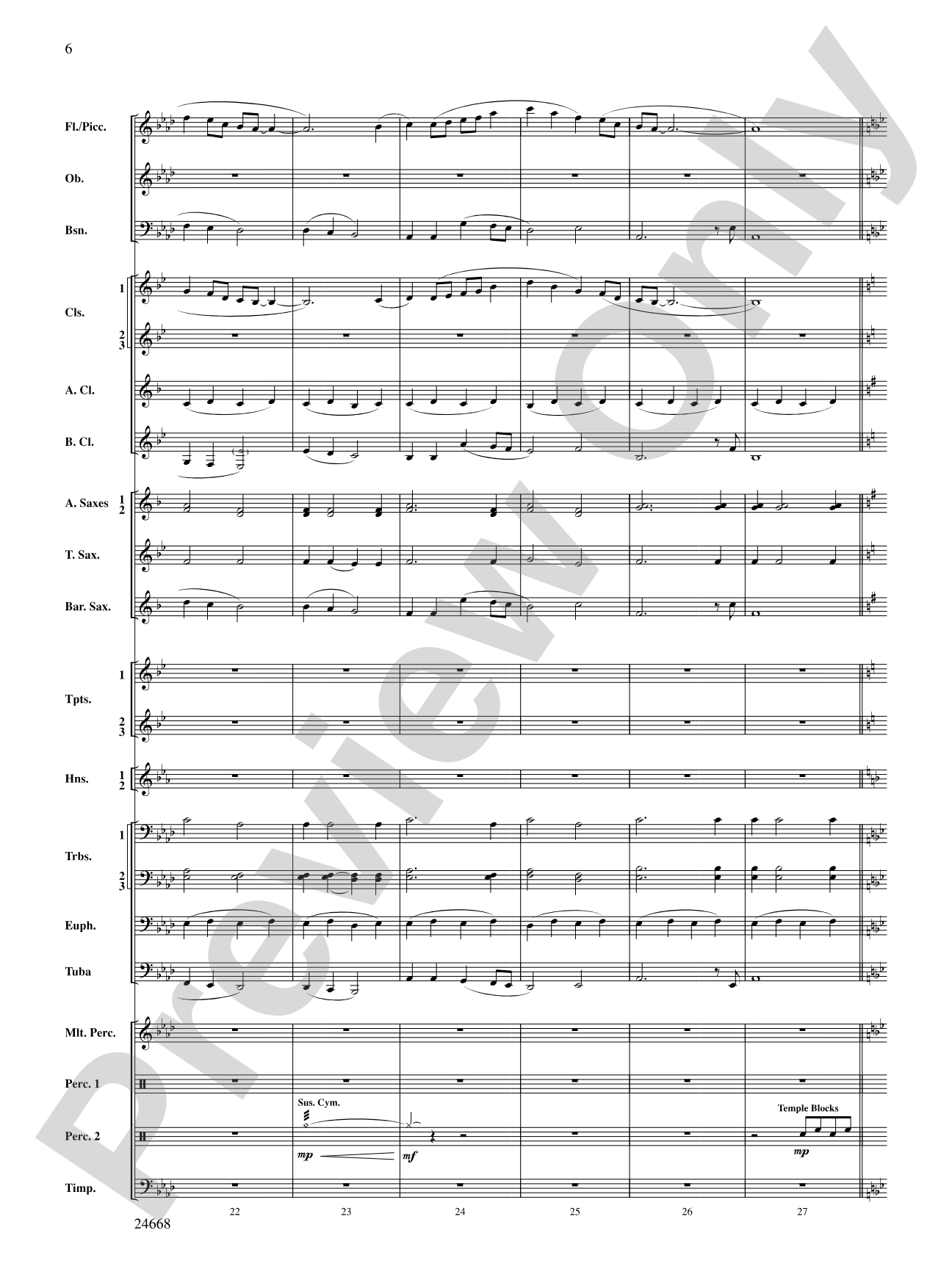 A Prairie Portrait: Concert Band Conductor Score & Parts