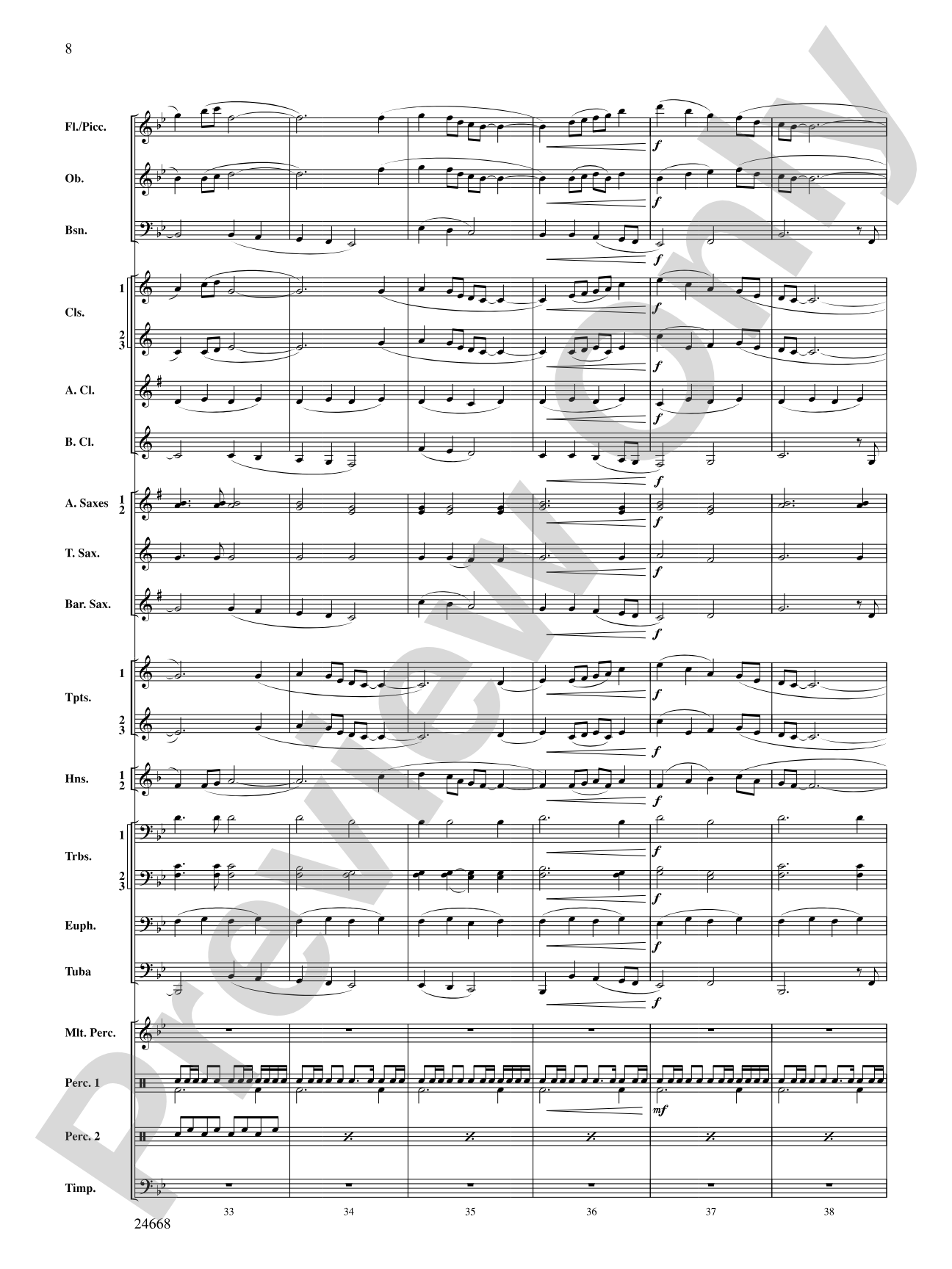 A Prairie Portrait: Concert Band Conductor Score & Parts
