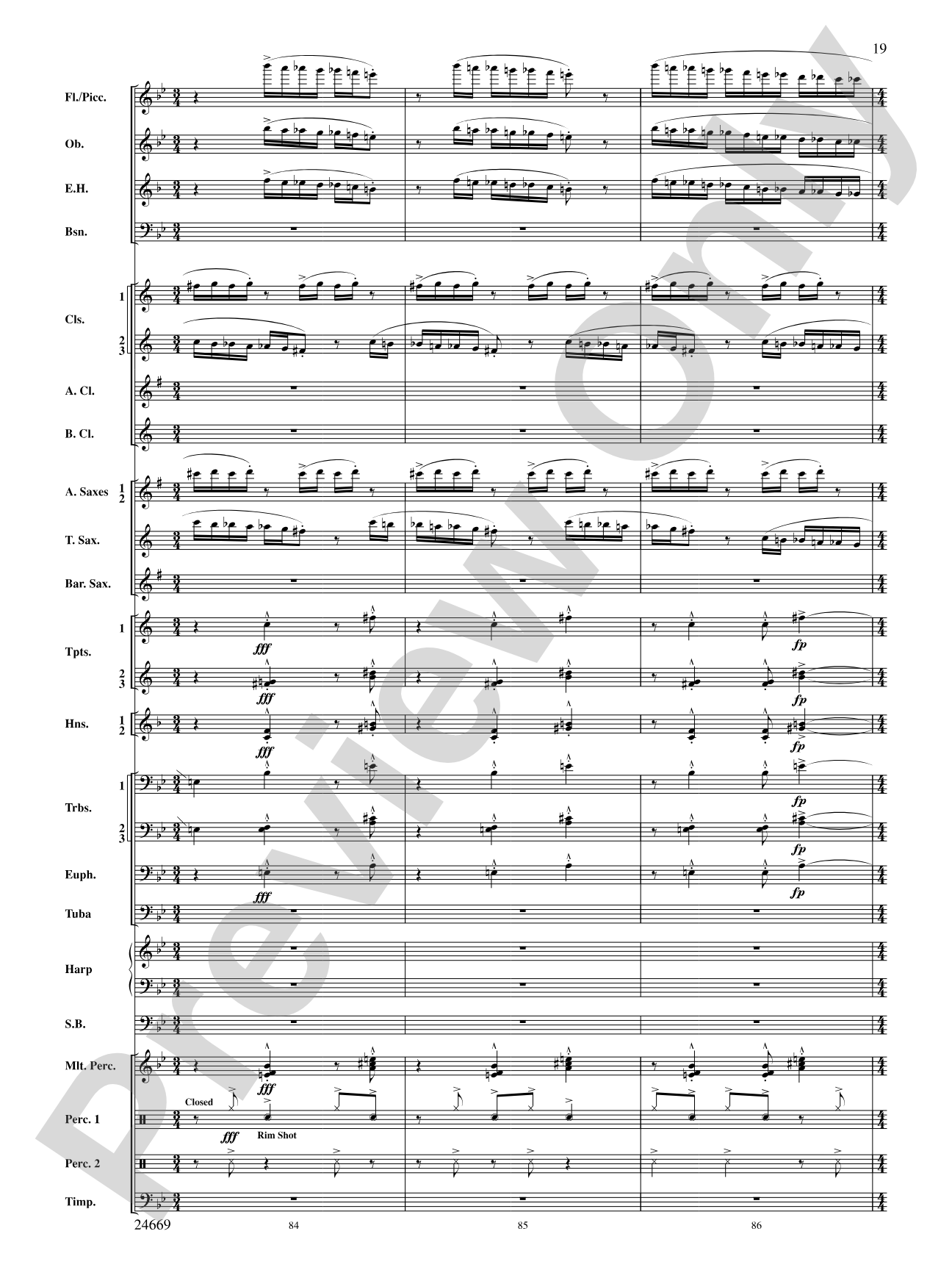 Metroplex: Three Postcards from Manhattan: Concert Band Conductor Score & Parts