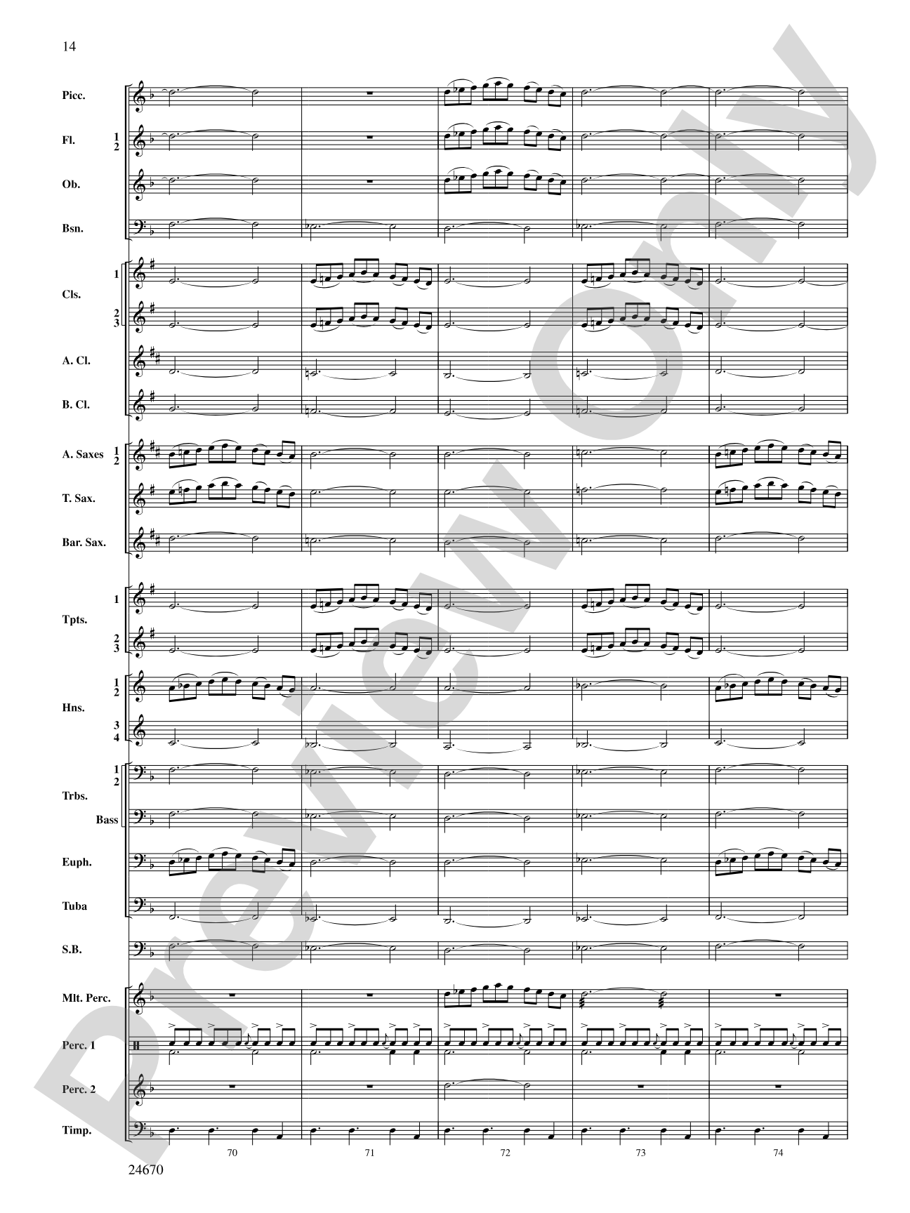 Tsunami: Concert Band Conductor Score & Parts