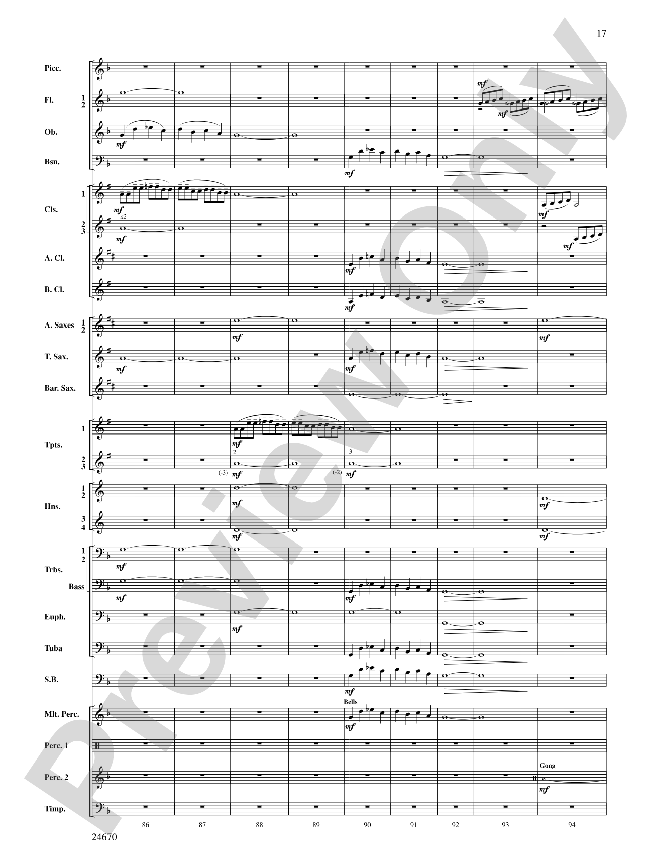 Tsunami: Concert Band Conductor Score & Parts