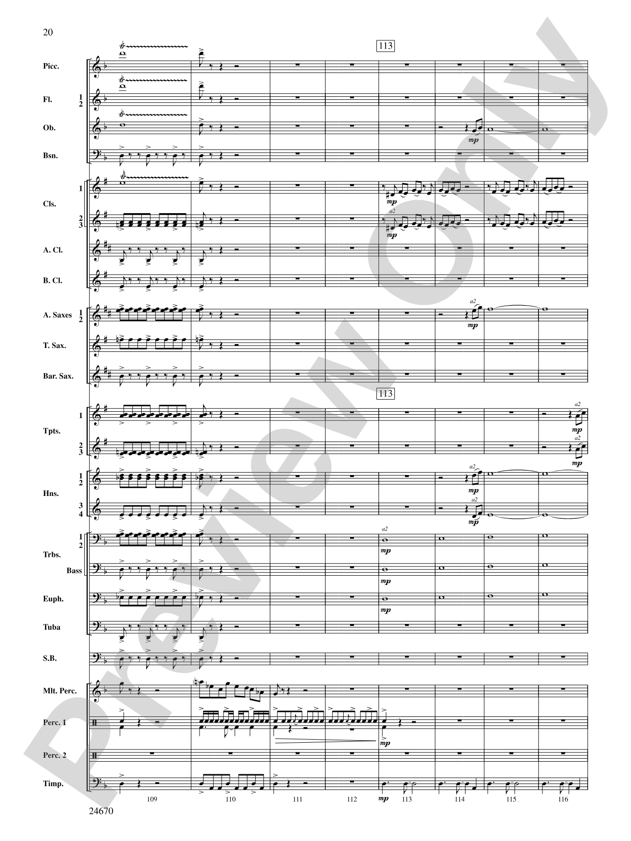 Tsunami: Concert Band Conductor Score & Parts