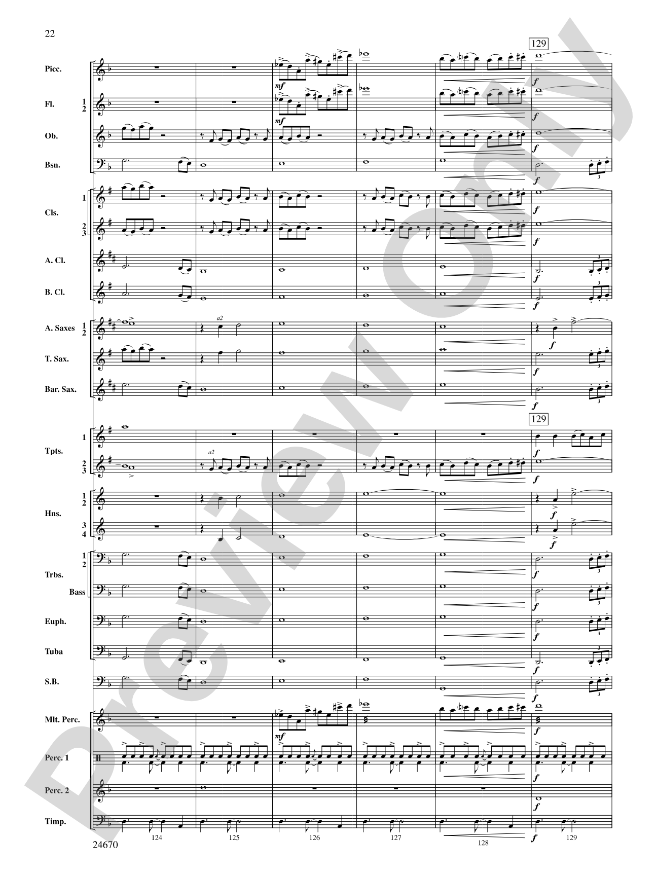 Tsunami: Concert Band Conductor Score & Parts