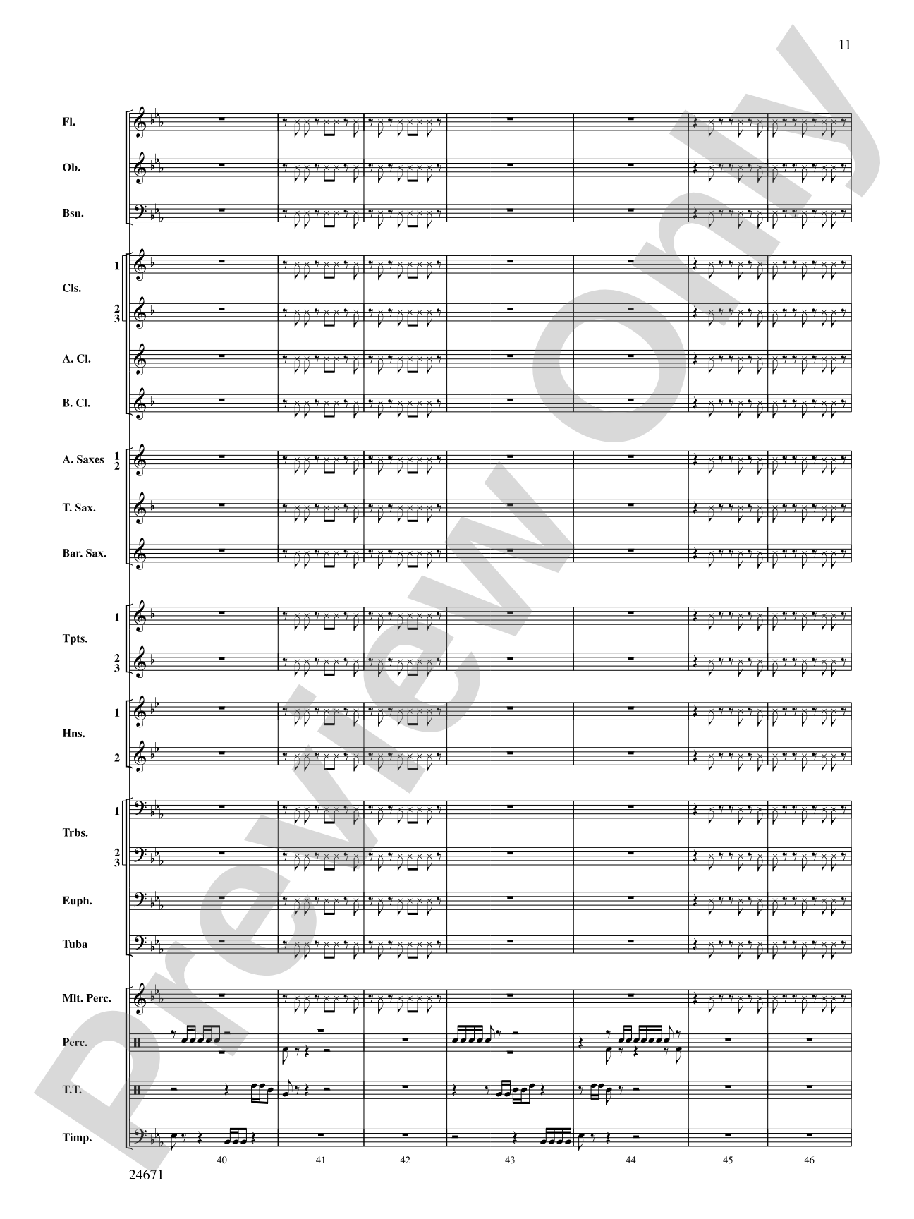 Manzanita: Concert Band Conductor Score & Parts