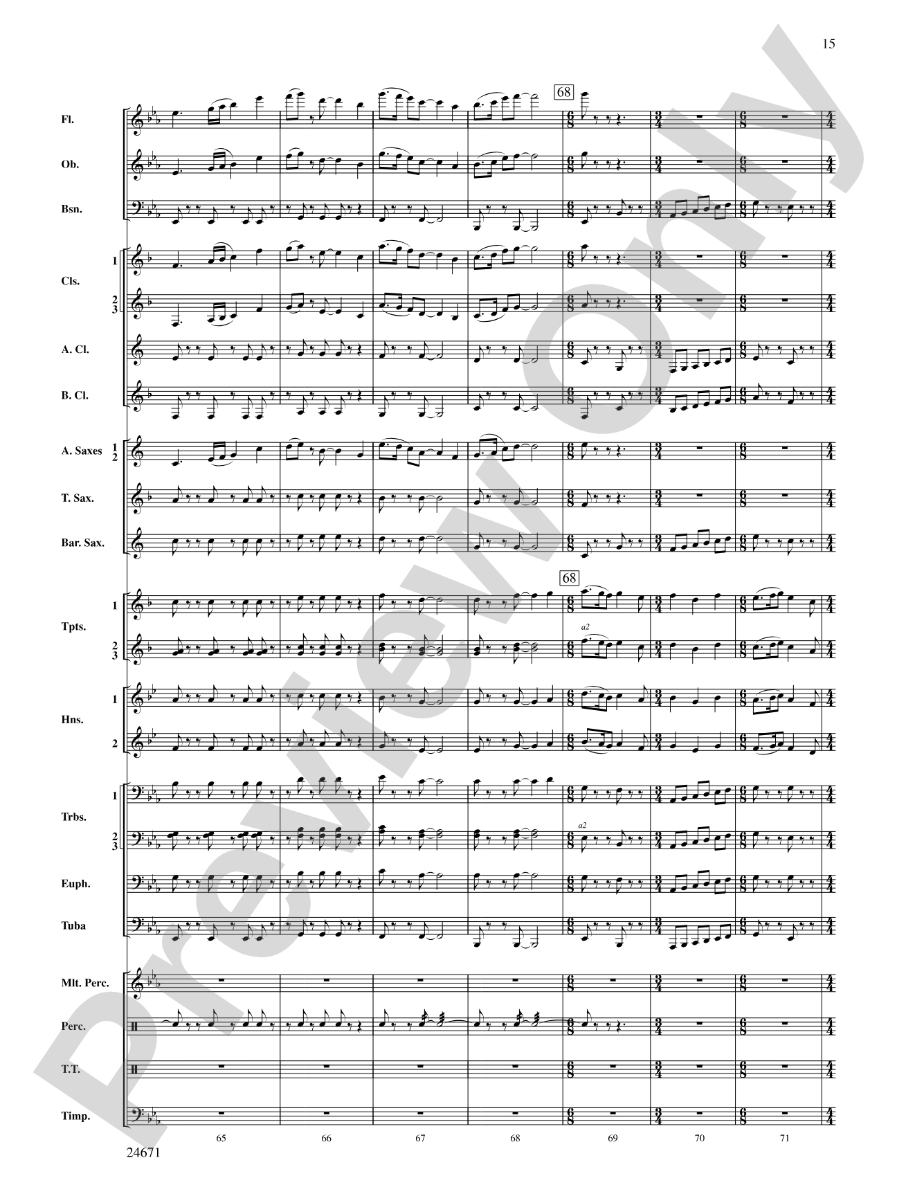 Manzanita: Concert Band Conductor Score & Parts