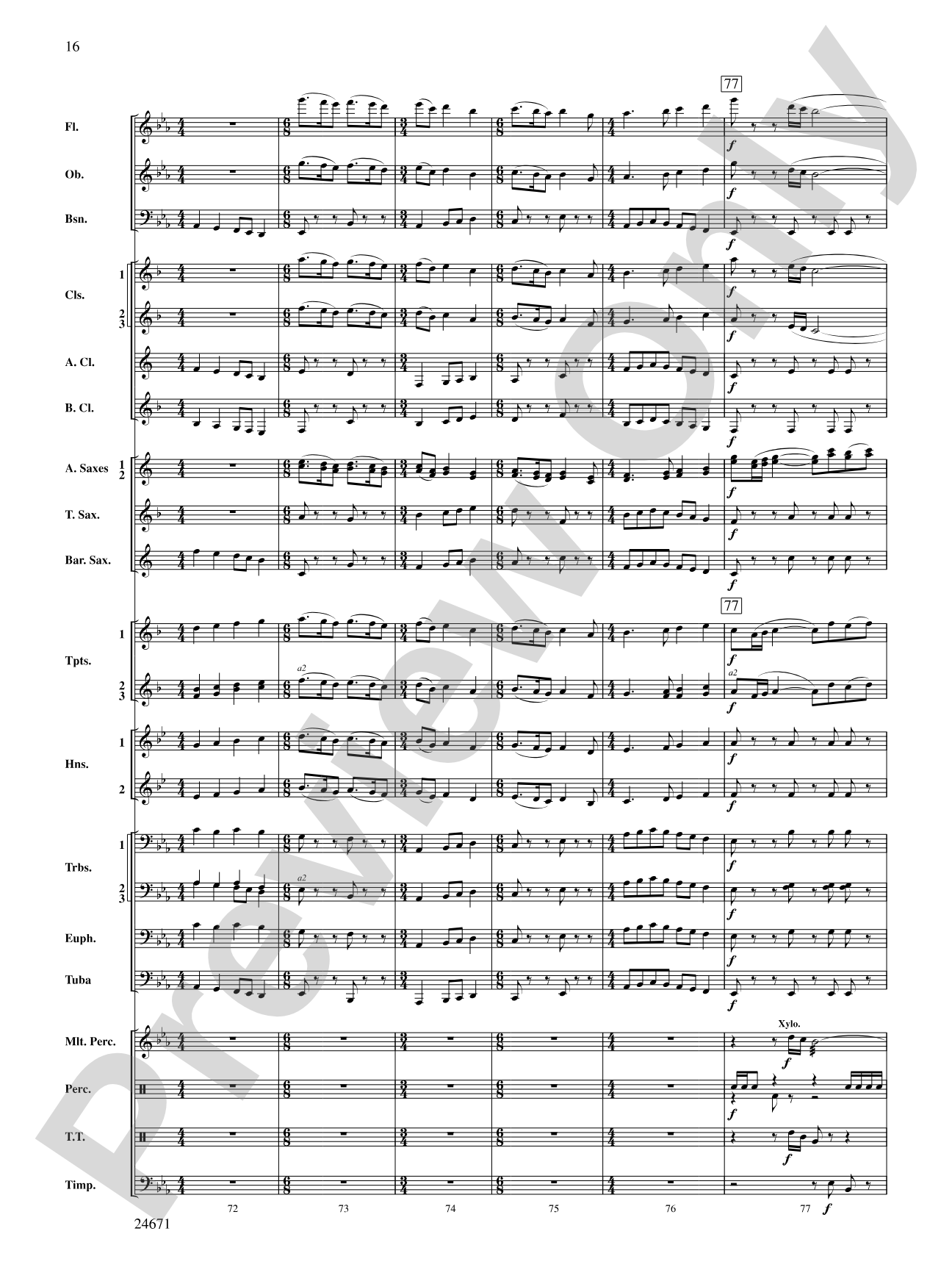 Manzanita: Concert Band Conductor Score & Parts