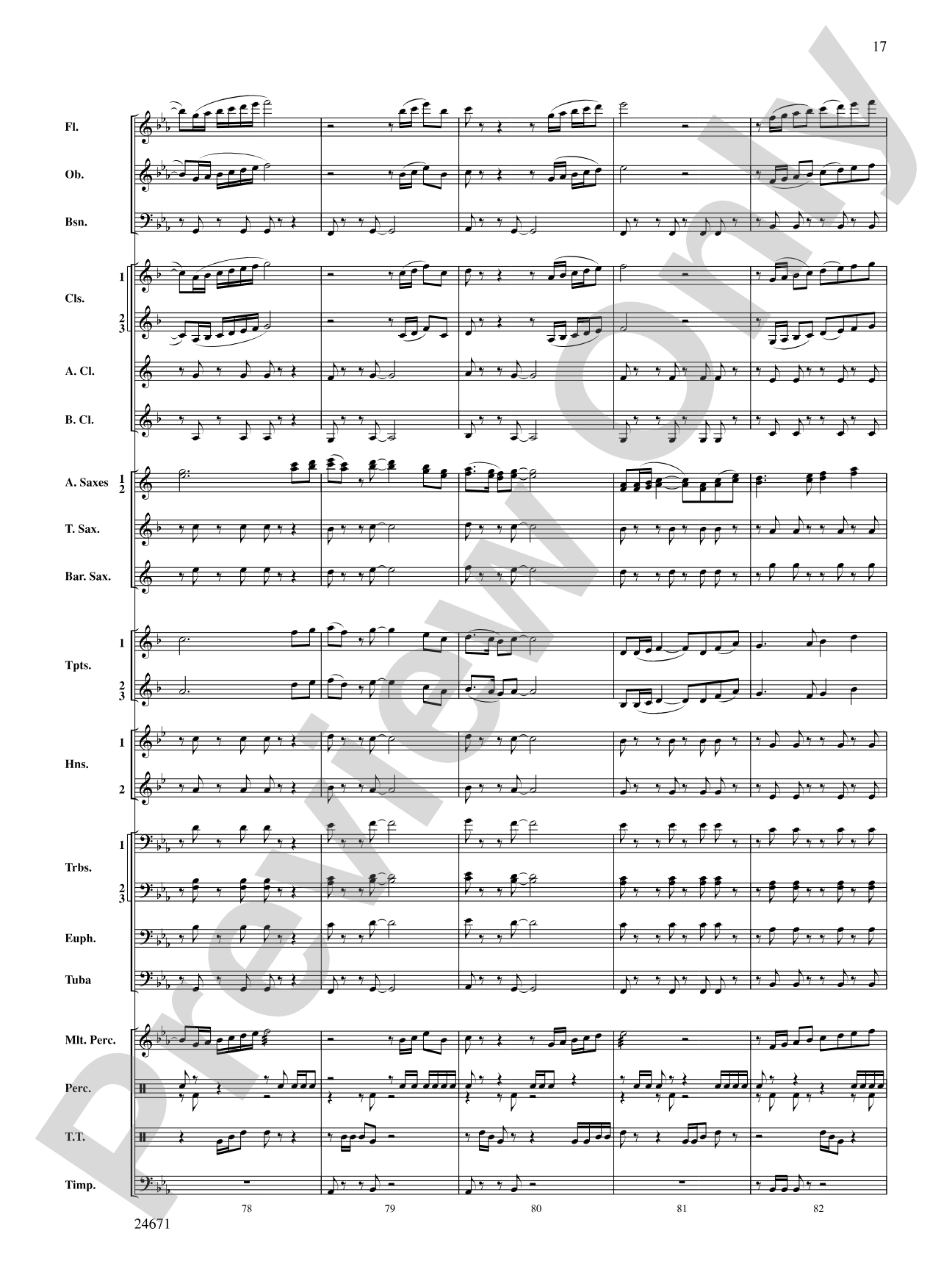 Manzanita: Concert Band Conductor Score & Parts
