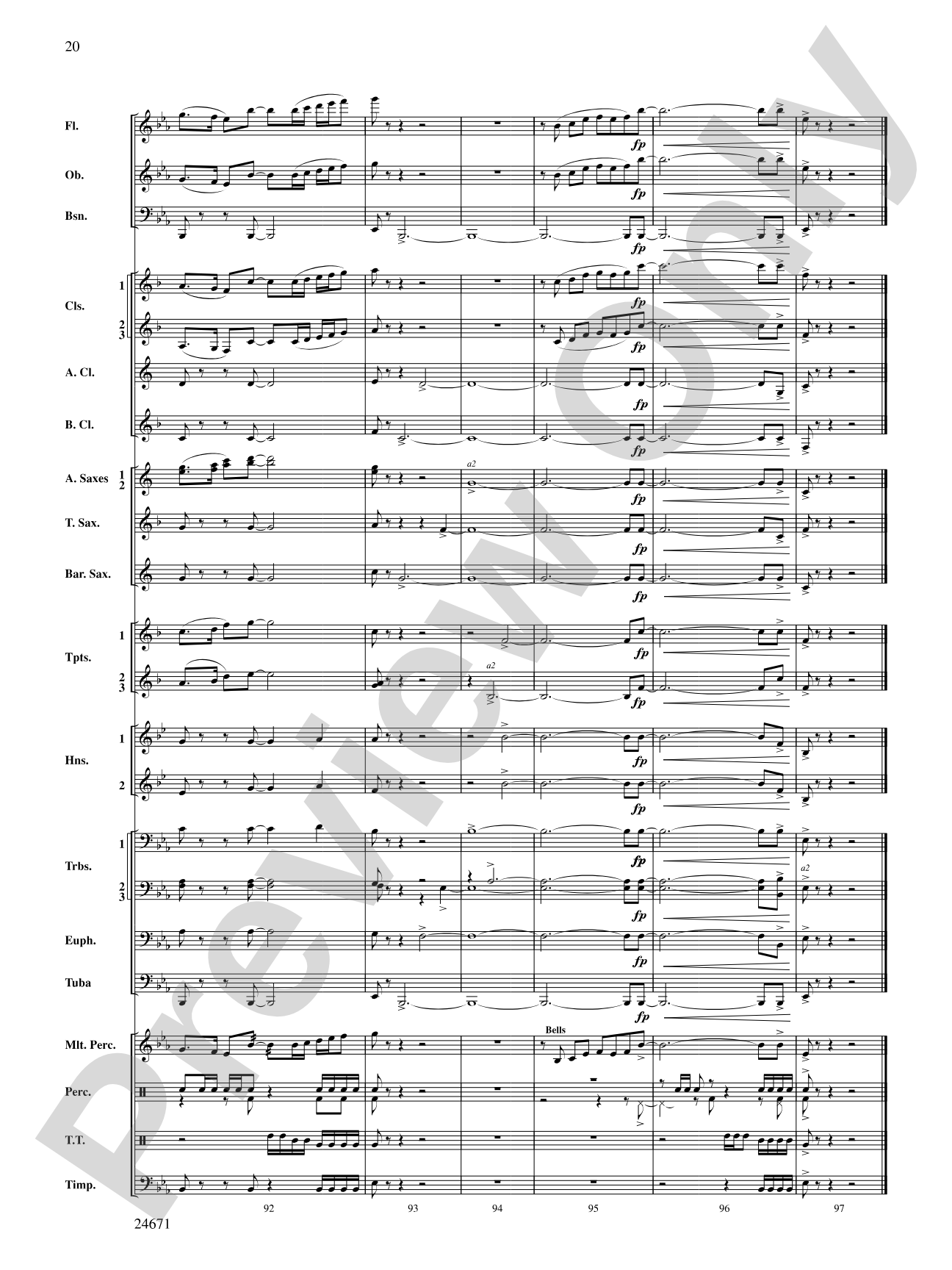 Manzanita: Concert Band Conductor Score & Parts