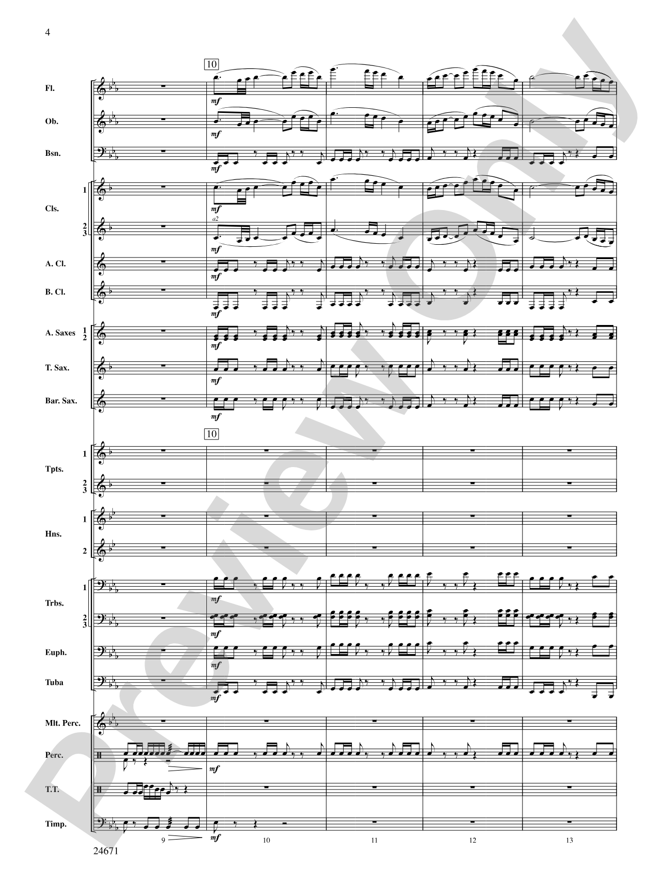 Manzanita: Concert Band Conductor Score & Parts