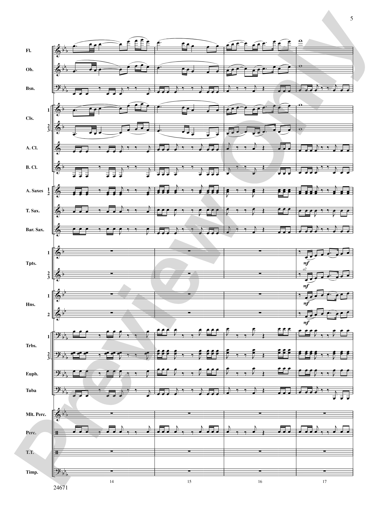 Manzanita: Concert Band Conductor Score & Parts
