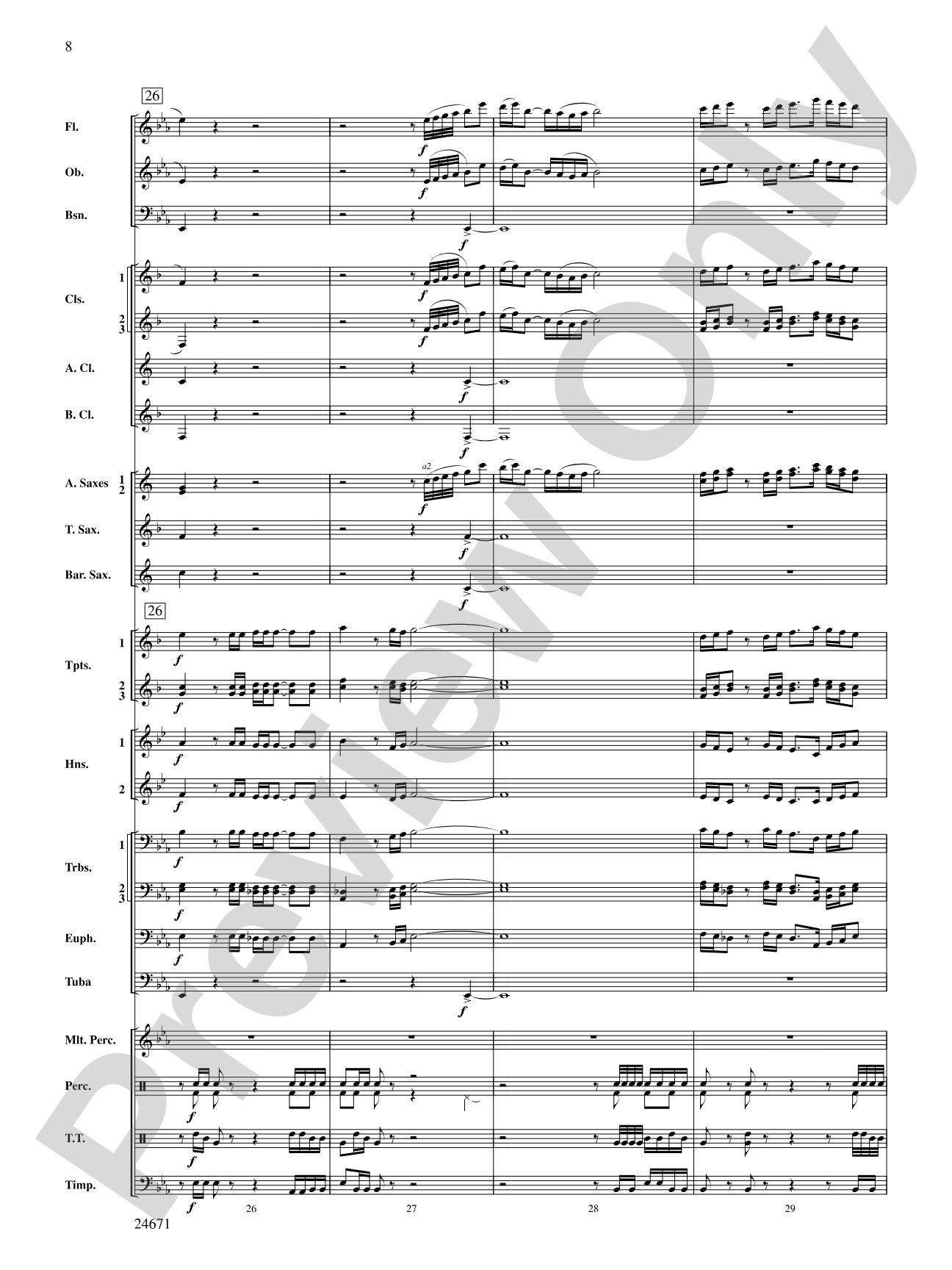 Manzanita: Concert Band Conductor Score & Parts