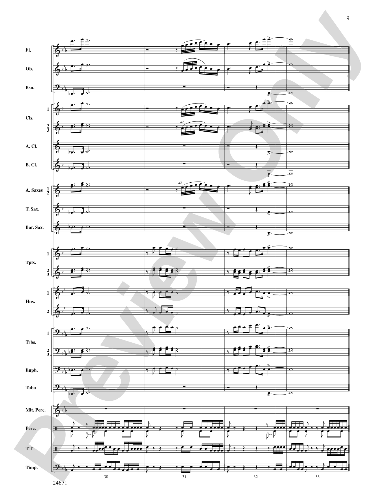 Manzanita: Concert Band Conductor Score & Parts