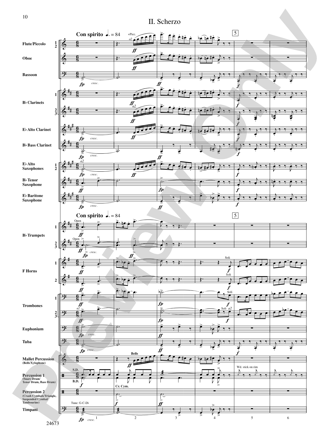 Arden Variations: Concert Band Conductor Score & Parts