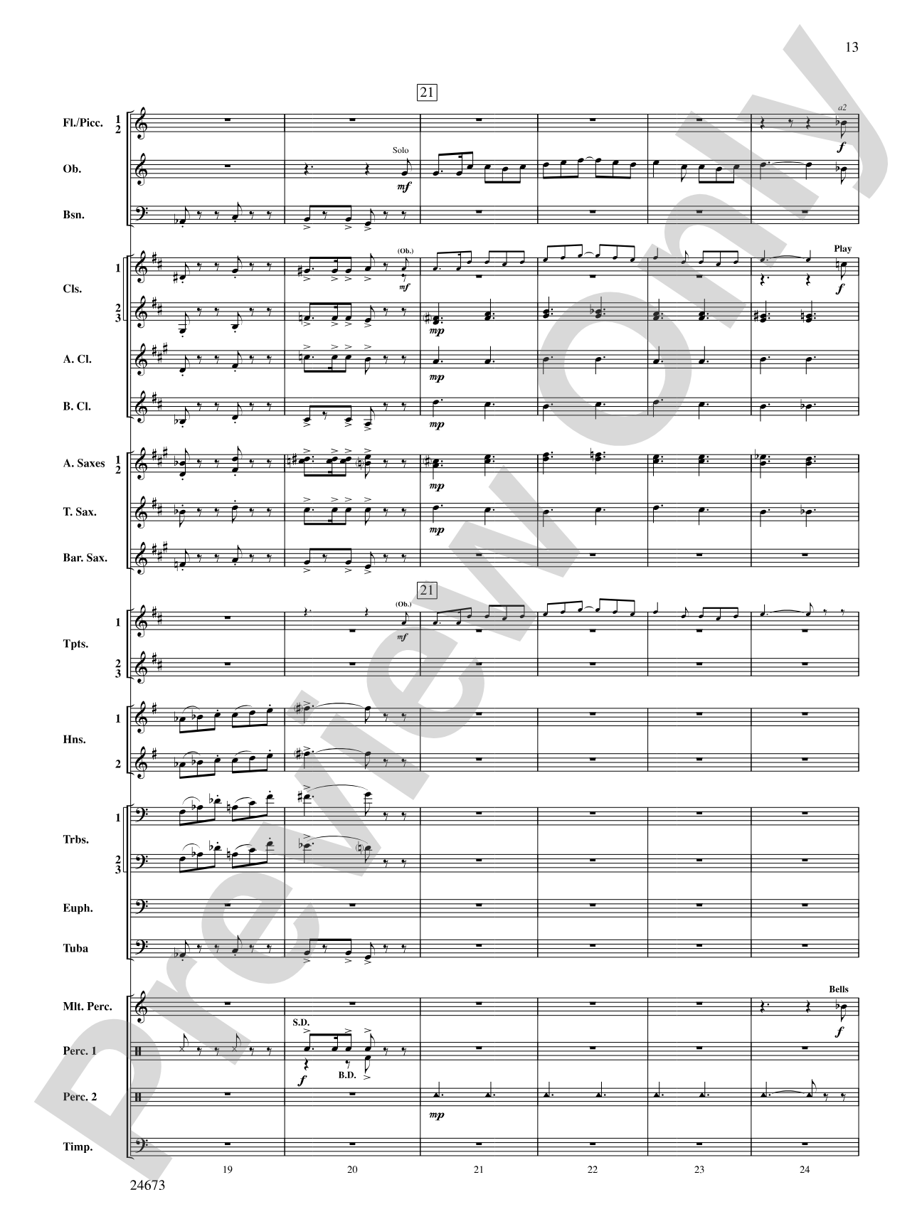 Arden Variations: Concert Band Conductor Score & Parts