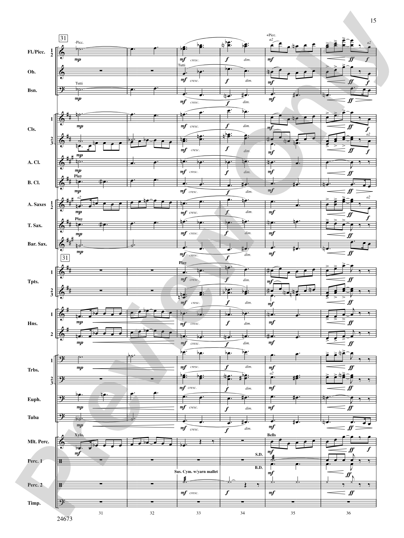 Arden Variations: Concert Band Conductor Score & Parts