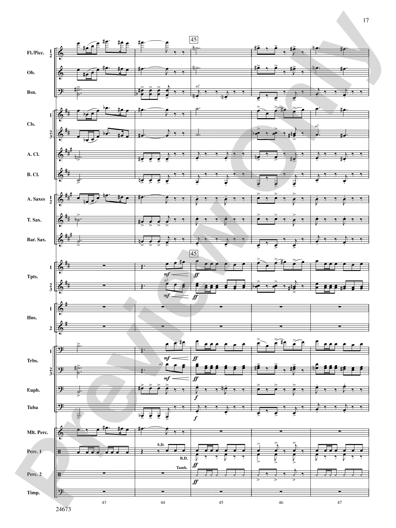 Arden Variations: Concert Band Conductor Score & Parts