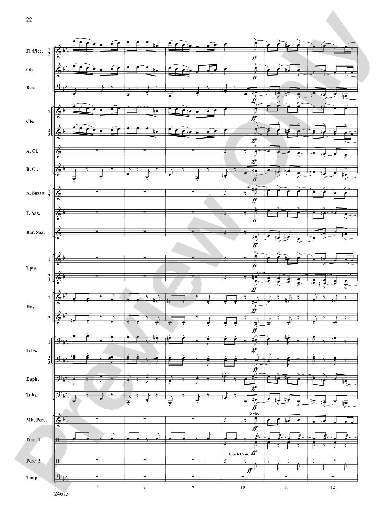 Arden Variations: Concert Band Conductor Score & Parts