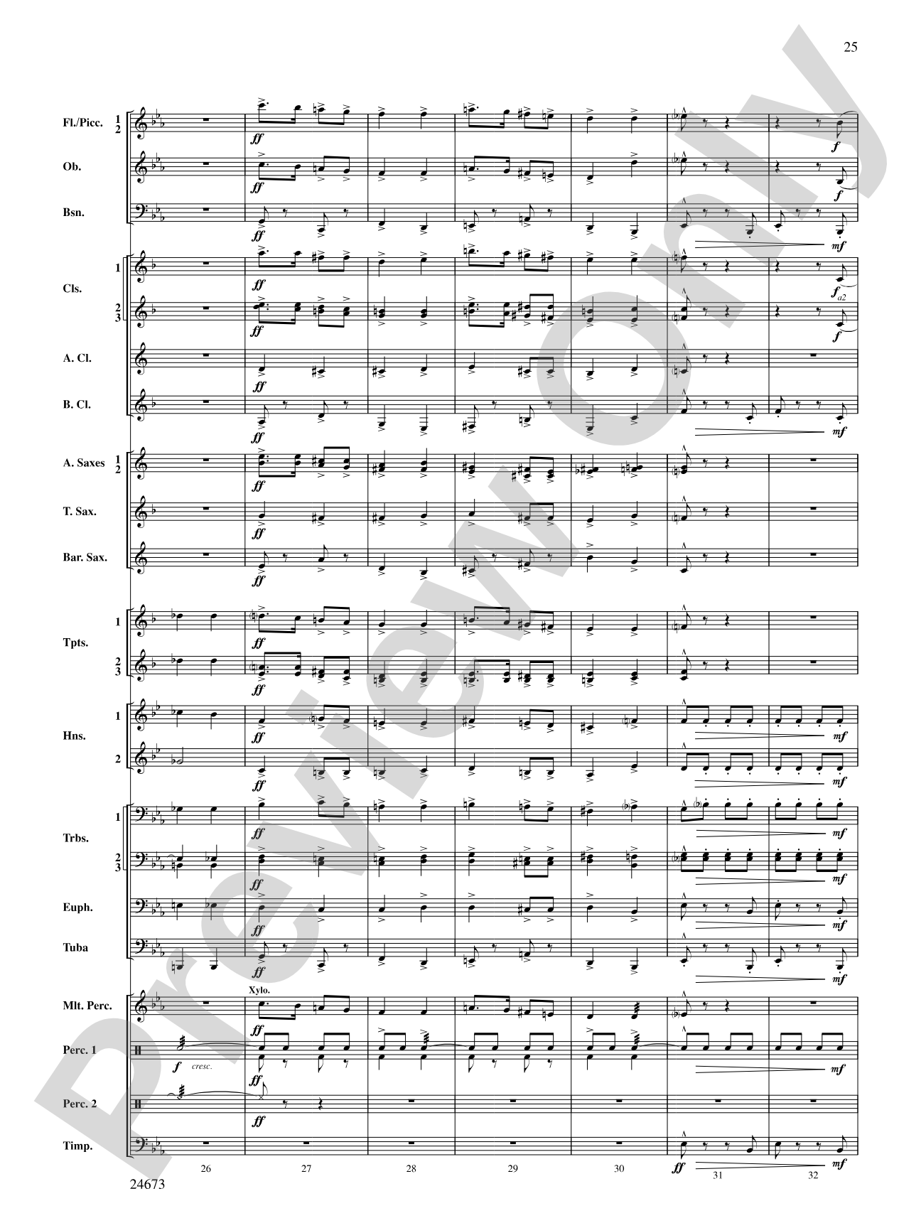 Arden Variations: Concert Band Conductor Score & Parts