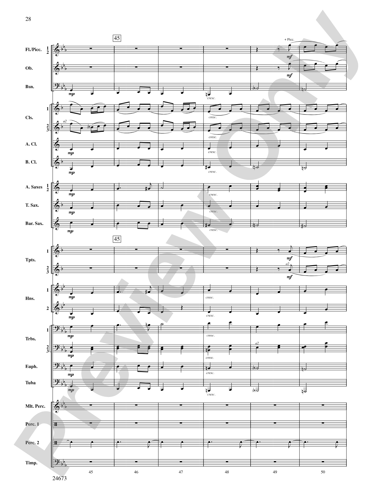 Arden Variations: Concert Band Conductor Score & Parts