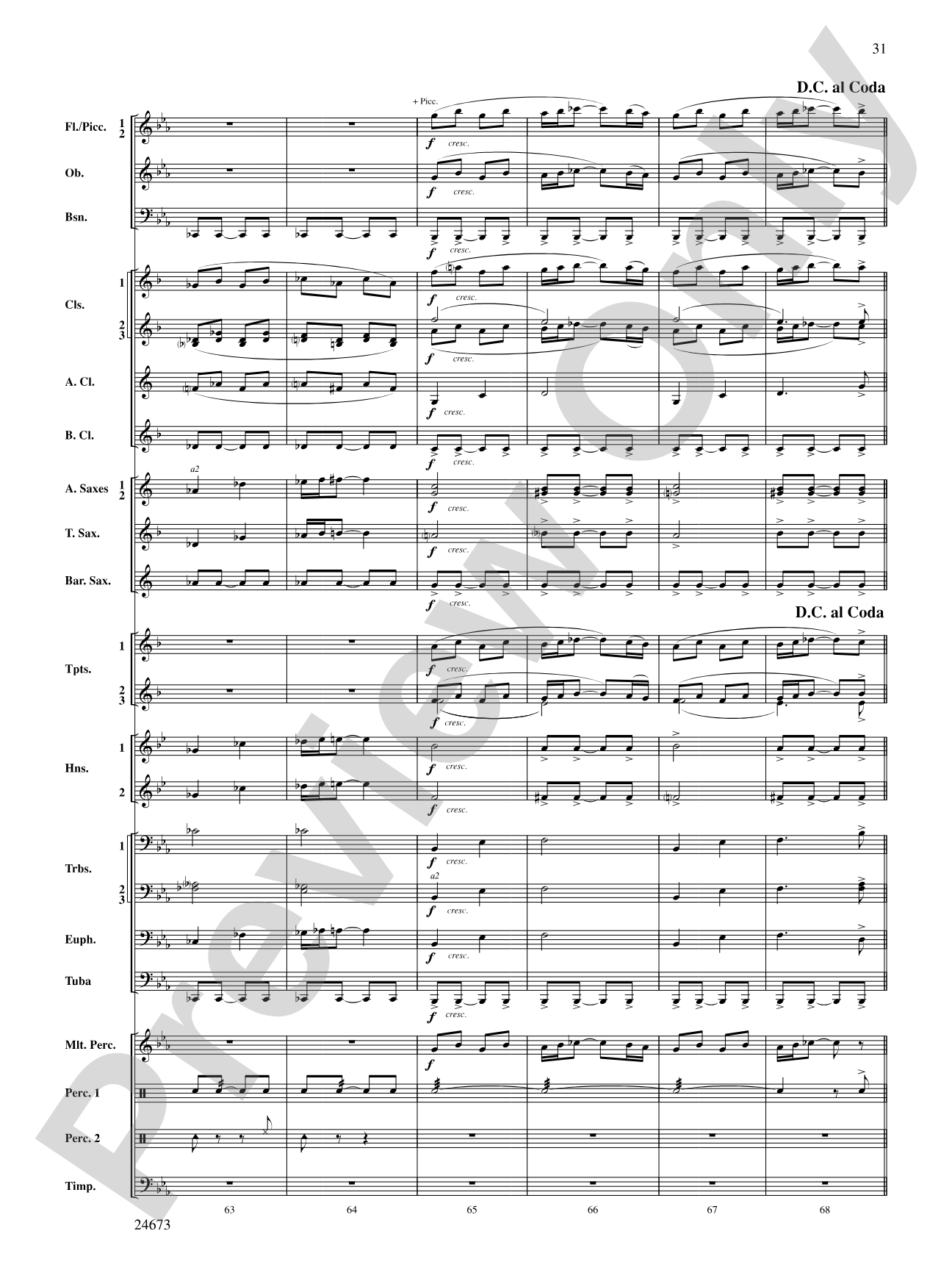 Arden Variations: Concert Band Conductor Score & Parts