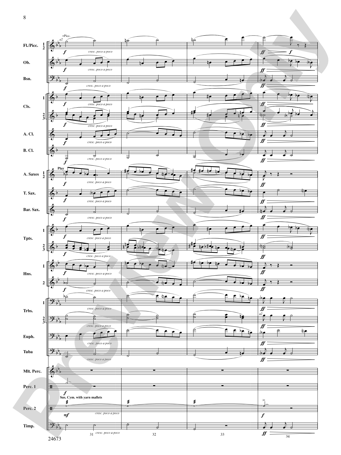 Arden Variations: Concert Band Conductor Score & Parts
