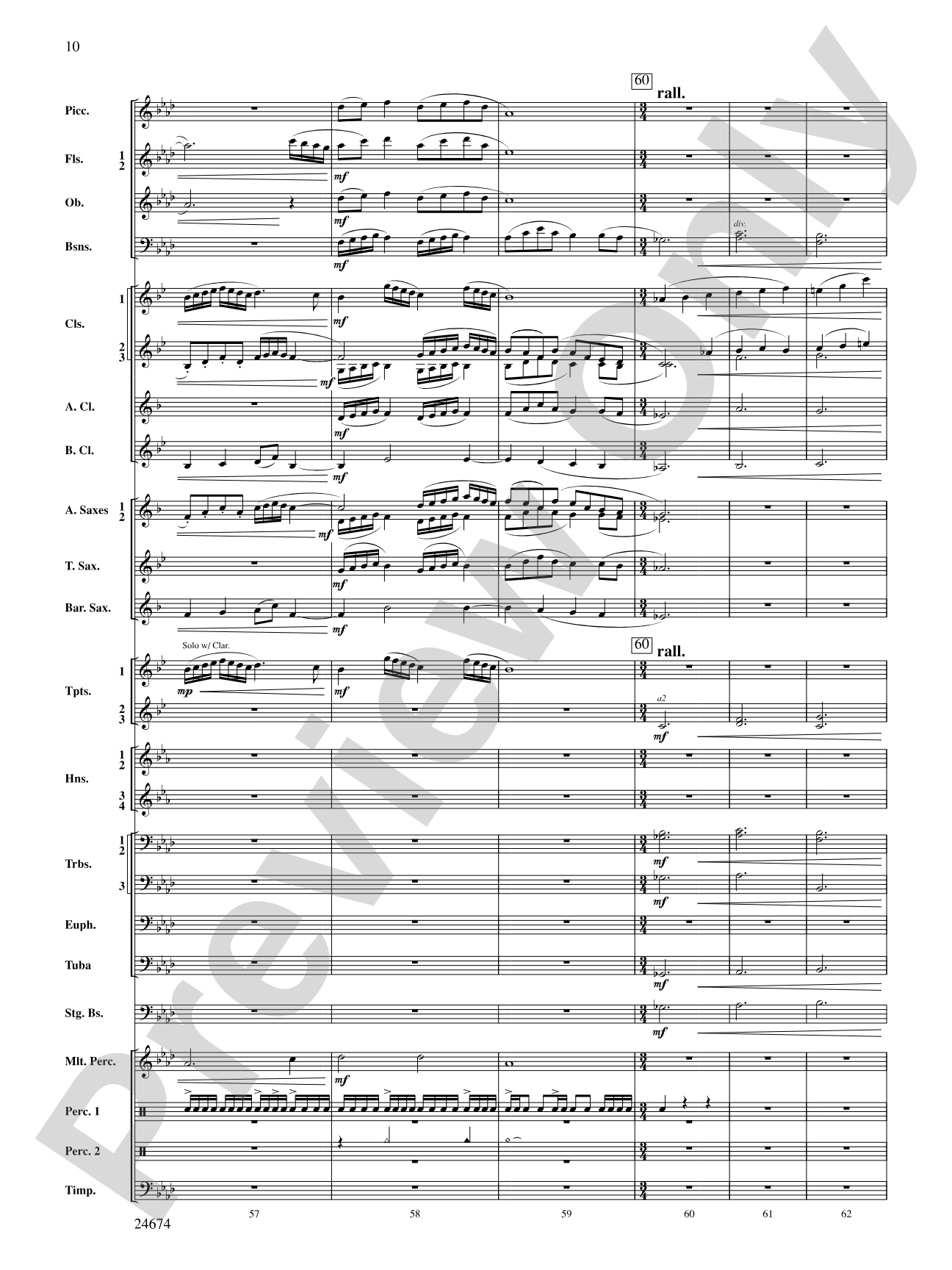 Over Slope and Summit: Concert Band Conductor Score & Parts