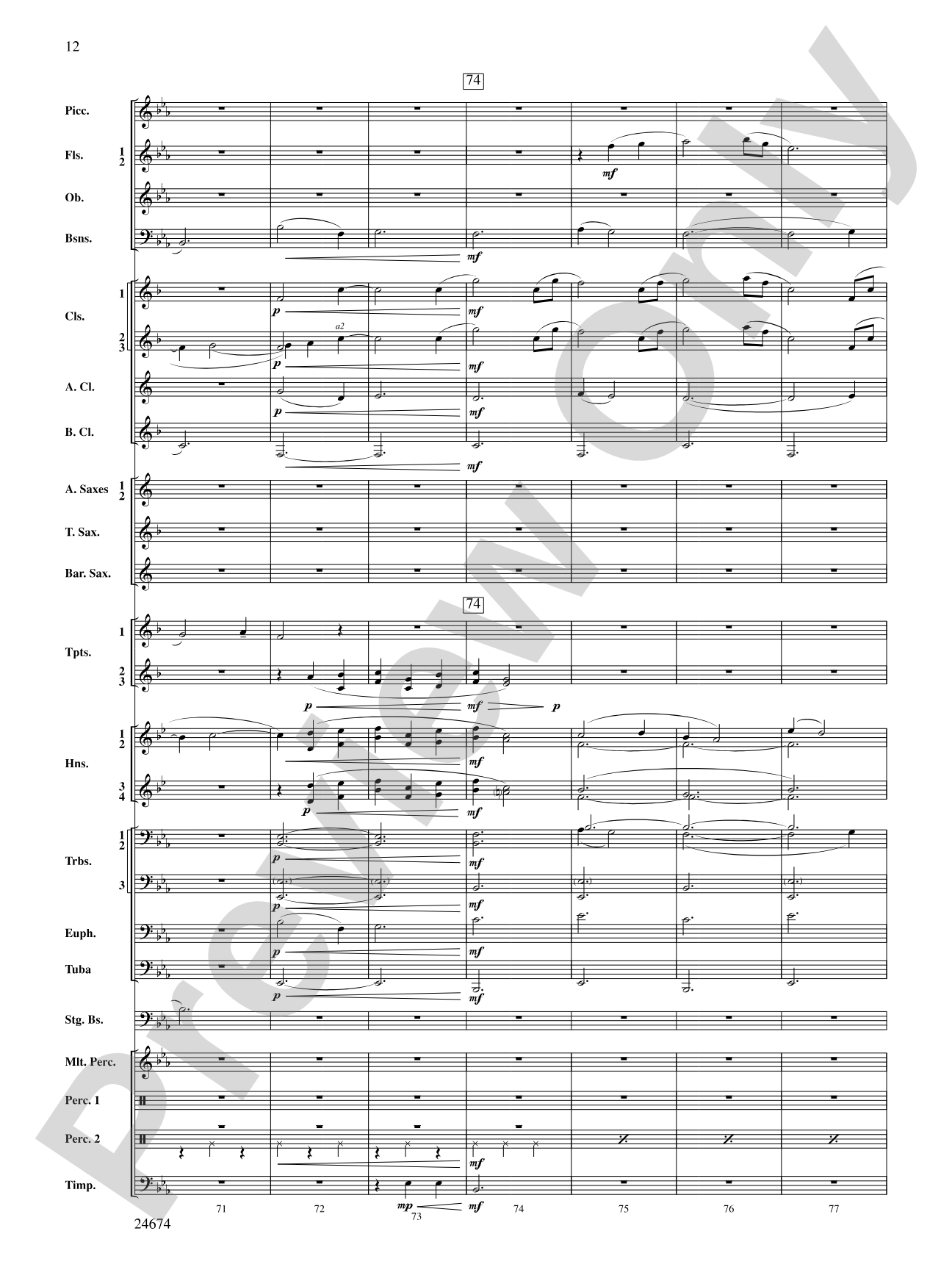 Over Slope and Summit: Concert Band Conductor Score & Parts