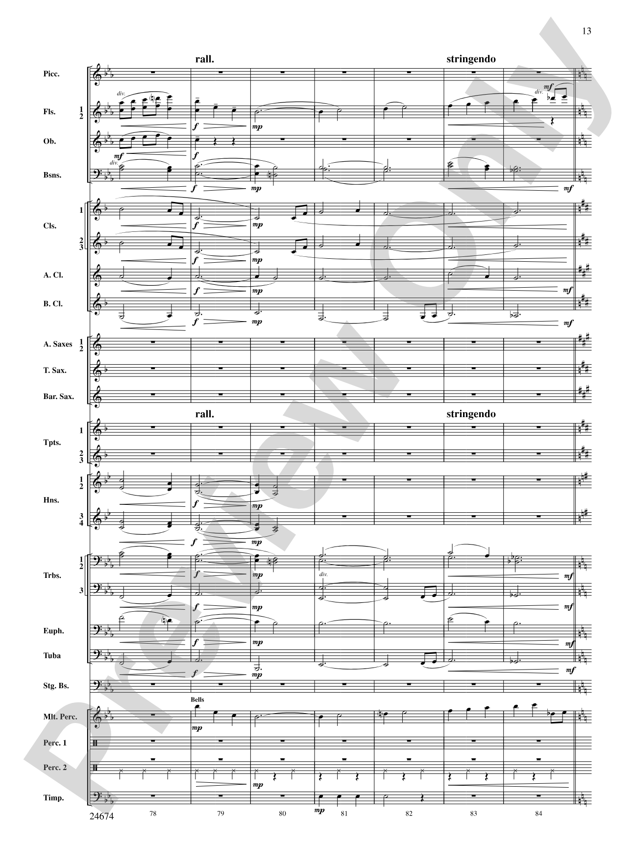 Over Slope and Summit: Concert Band Conductor Score & Parts