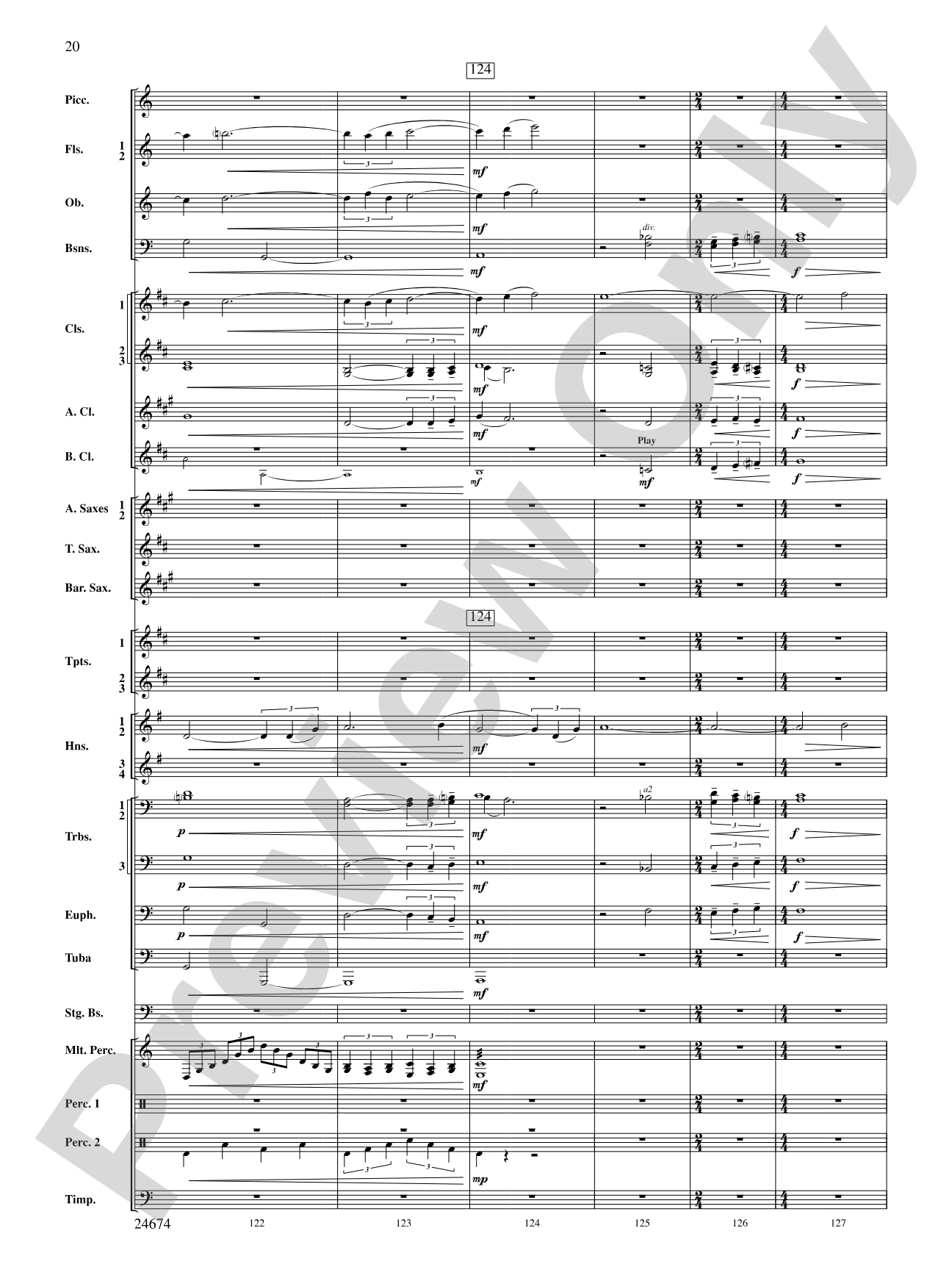 Over Slope and Summit: Concert Band Conductor Score & Parts