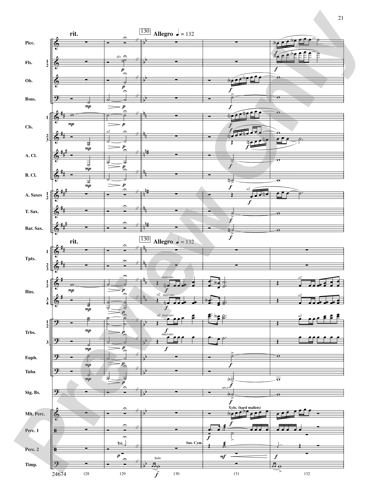 Over Slope and Summit: Concert Band Conductor Score & Parts