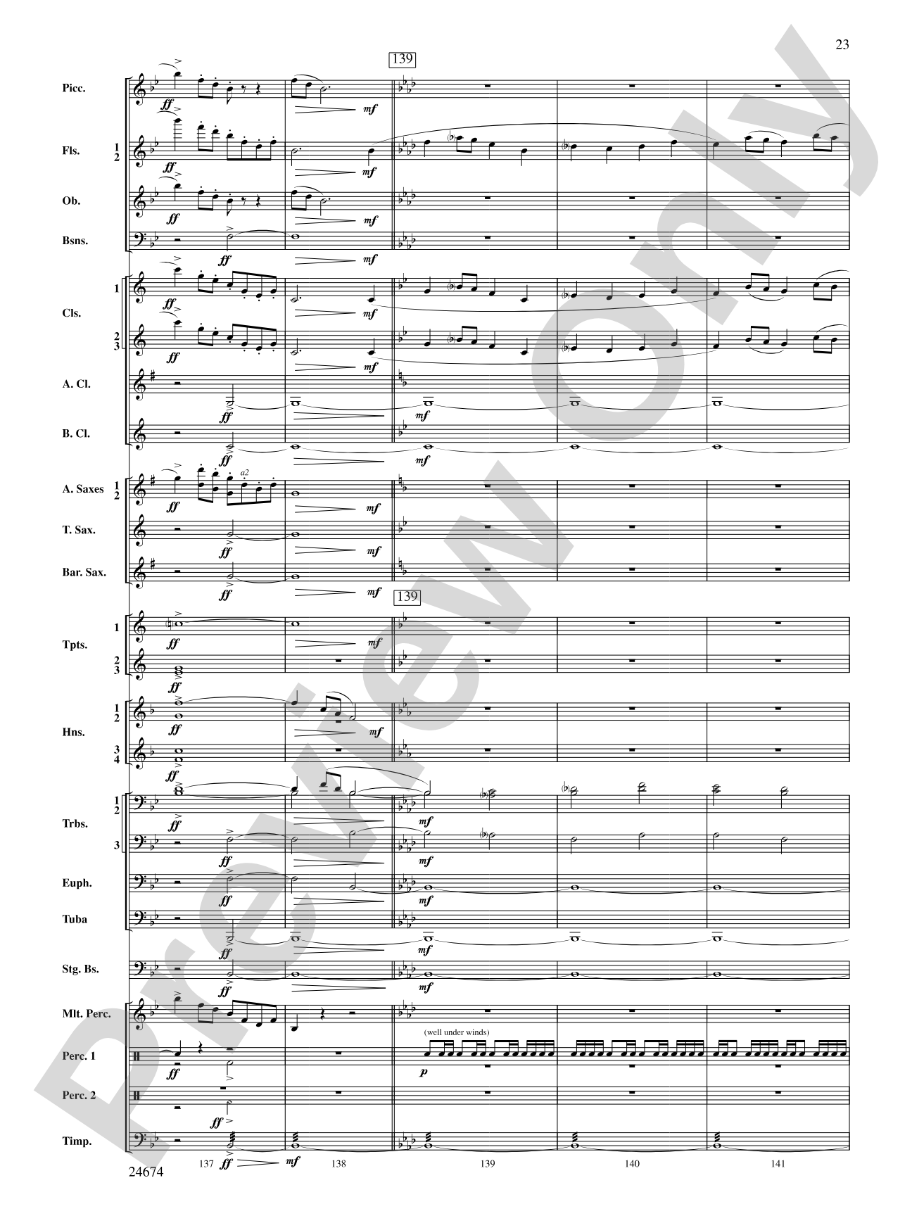 Over Slope and Summit: Concert Band Conductor Score & Parts