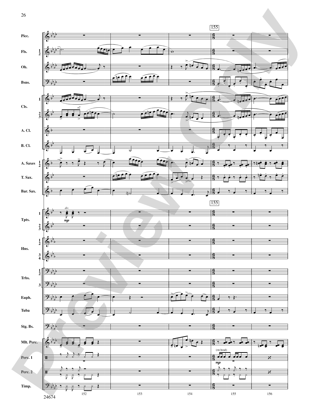 Over Slope and Summit: Concert Band Conductor Score & Parts