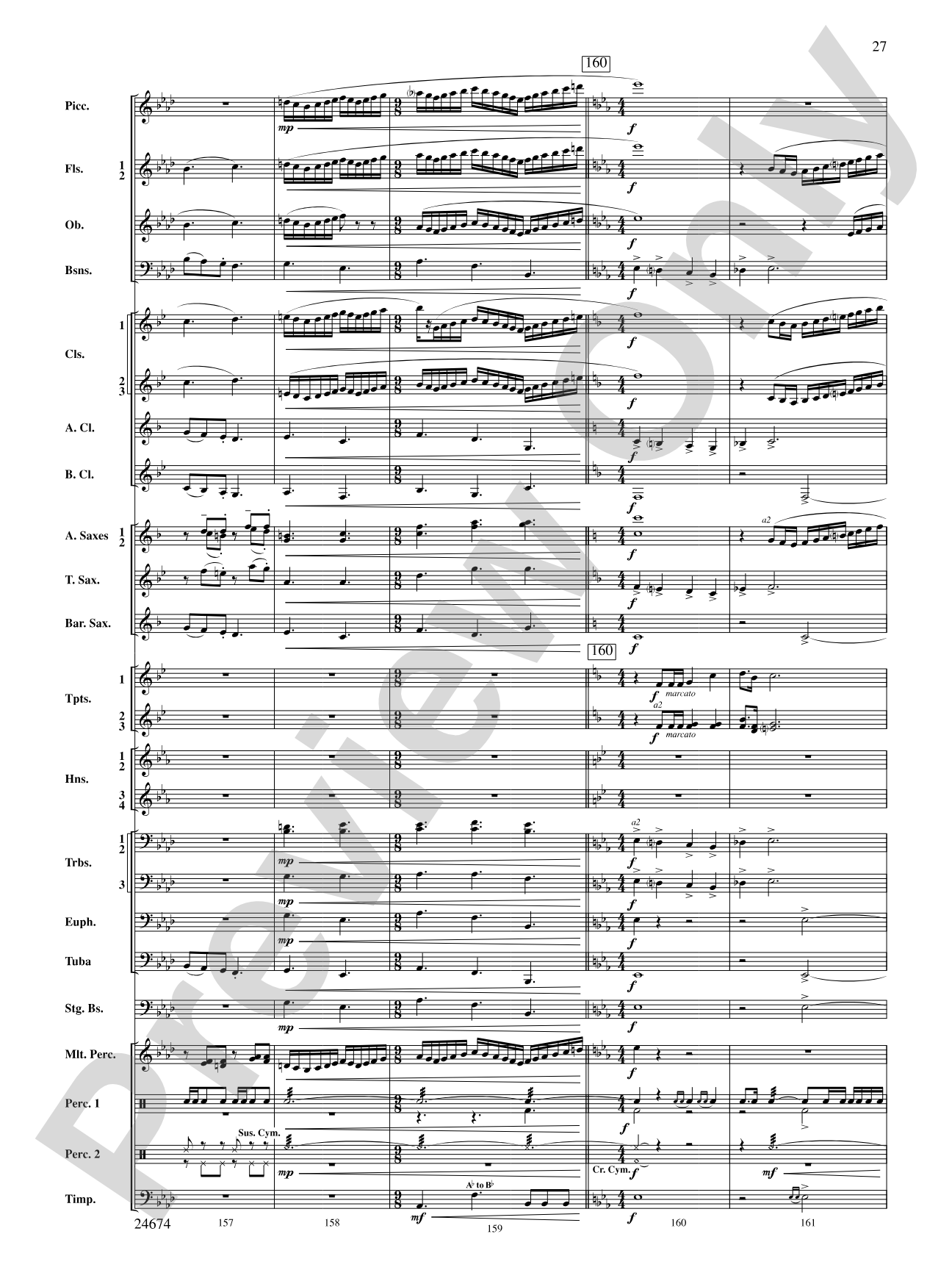 Over Slope and Summit: Concert Band Conductor Score & Parts