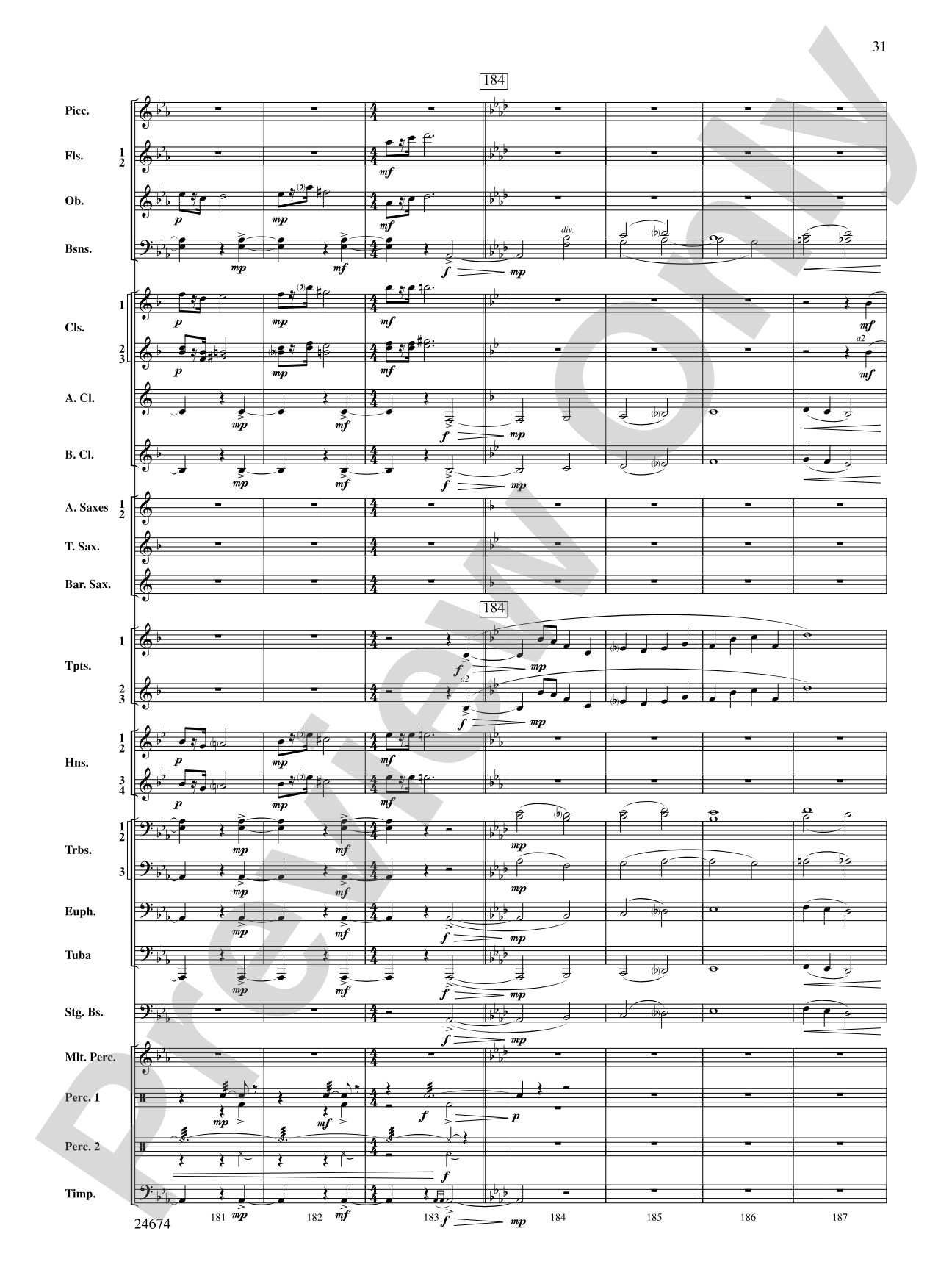 Over Slope and Summit: Concert Band Conductor Score & Parts