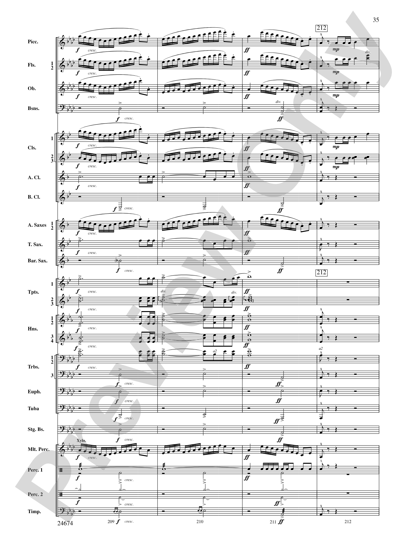 Over Slope and Summit: Concert Band Conductor Score & Parts